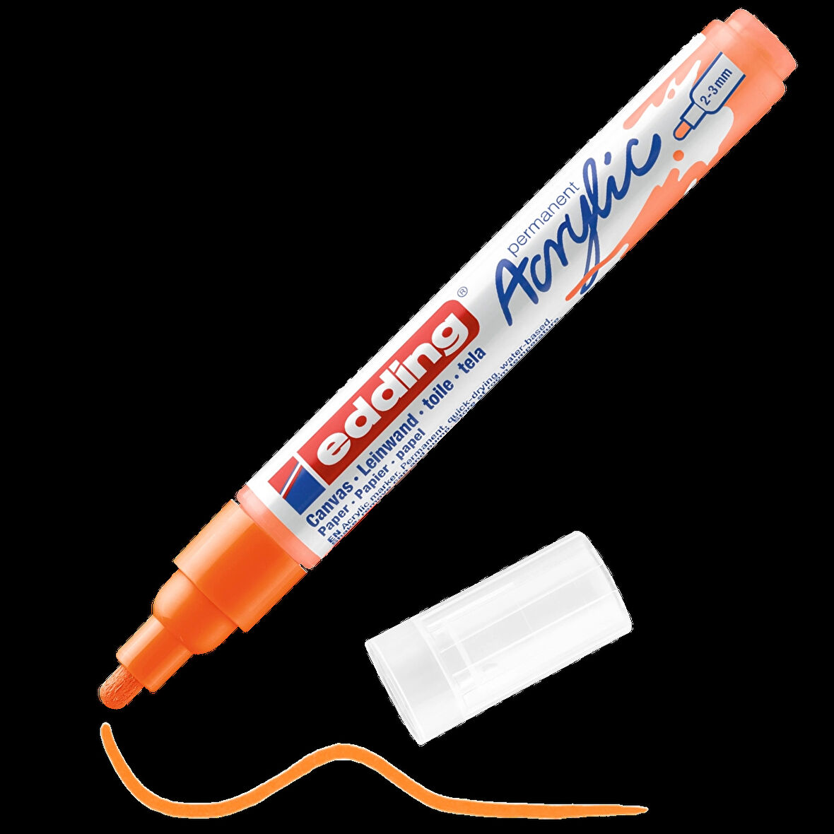 Supertrend 5100 Akrilik Boyama Markörü 2-3 mm FOSFORLU TURUNCU