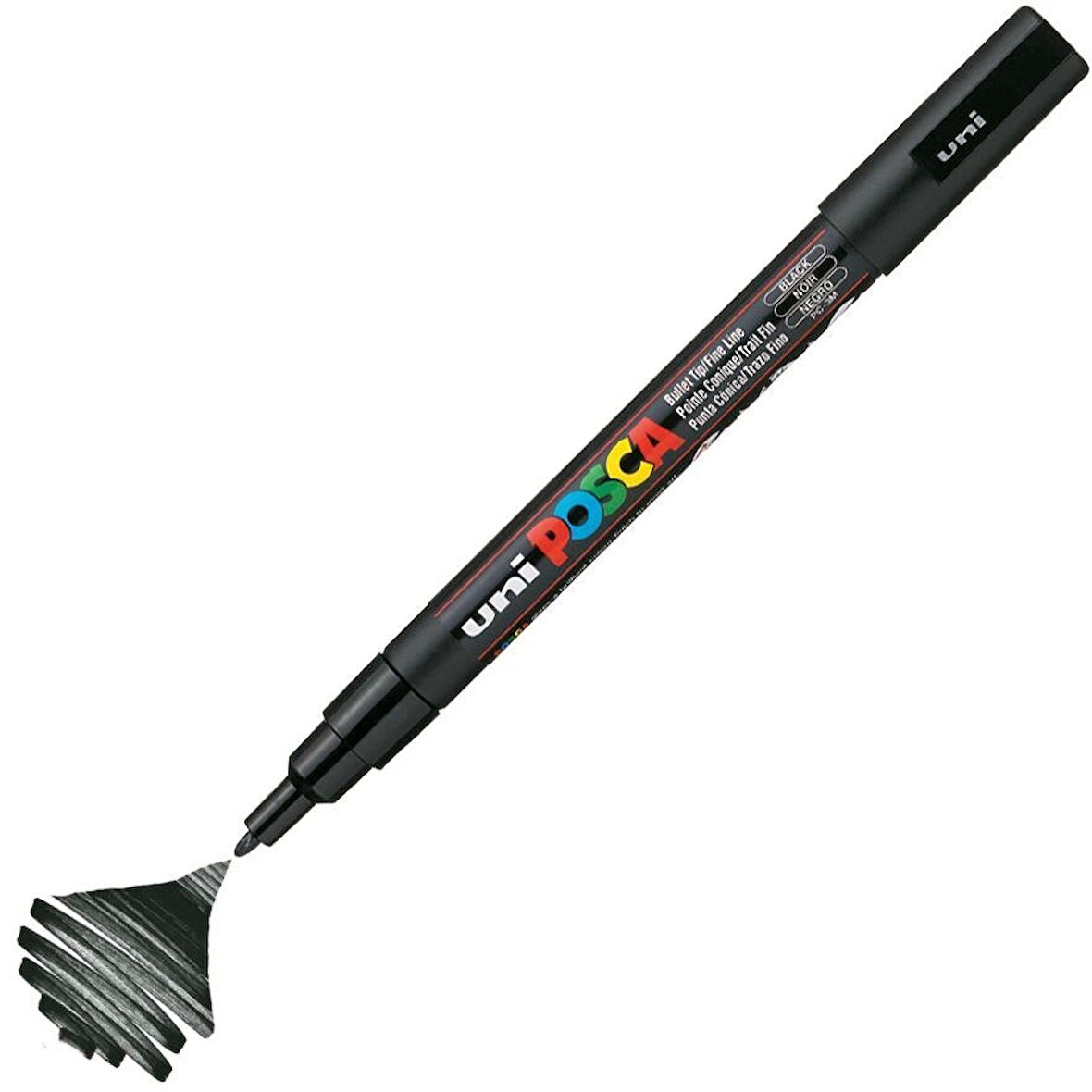 Supertrend Posca PC-3M Boyama Markörü 0.9-1.3 mm. SİYAH