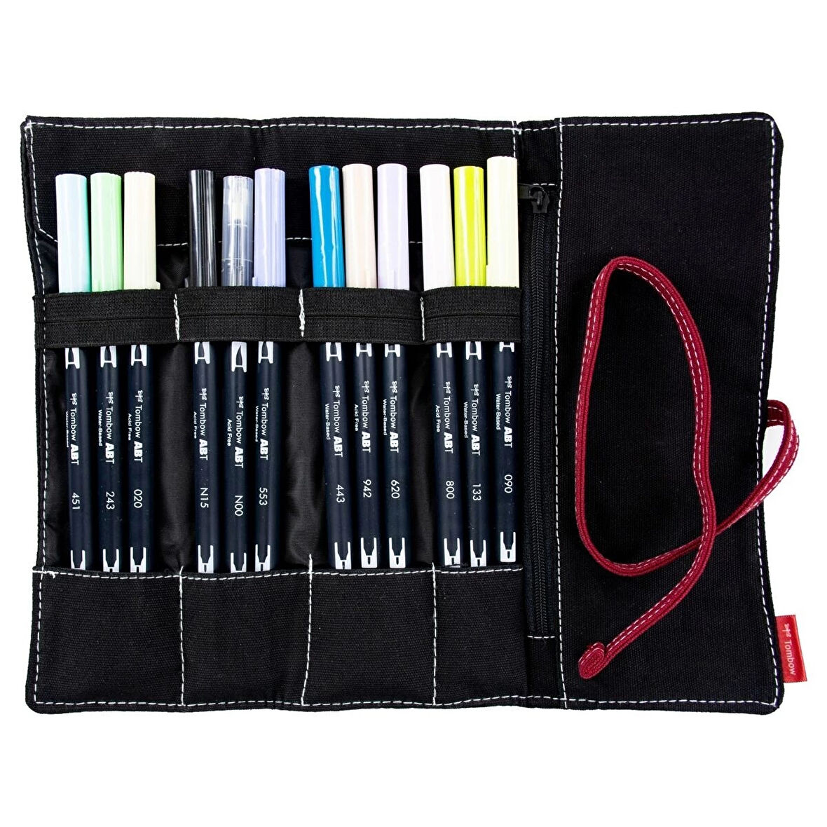 Supertrend Dual Brush Pen Fırça Uçlu Kalem Seti 12 RENK PASTEL COLOURS (Rulo Kalemlik Hediyeli)