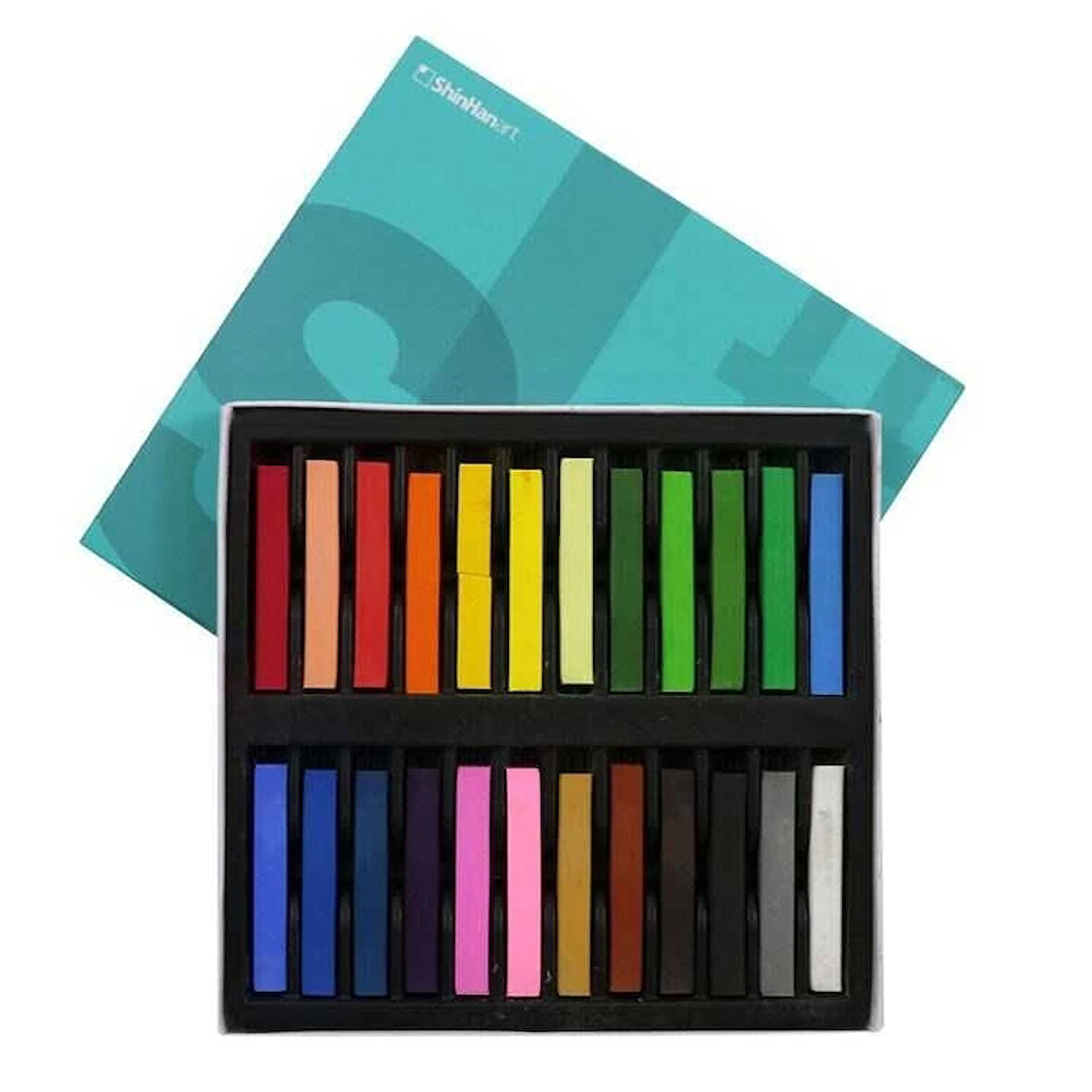 Shinhan Art Soft Pastel Toz Pastel Boya Seti 24 Renk Tam Boy (Large)