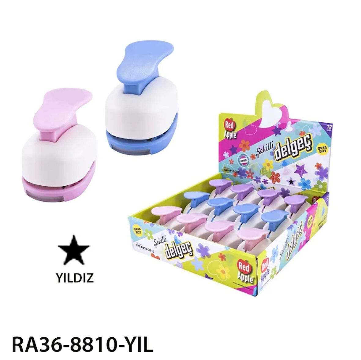 Supertrend Orta Boy Şekilli Delgeç Şekilgeç 1'' (2.5 cm.) YILDIZ