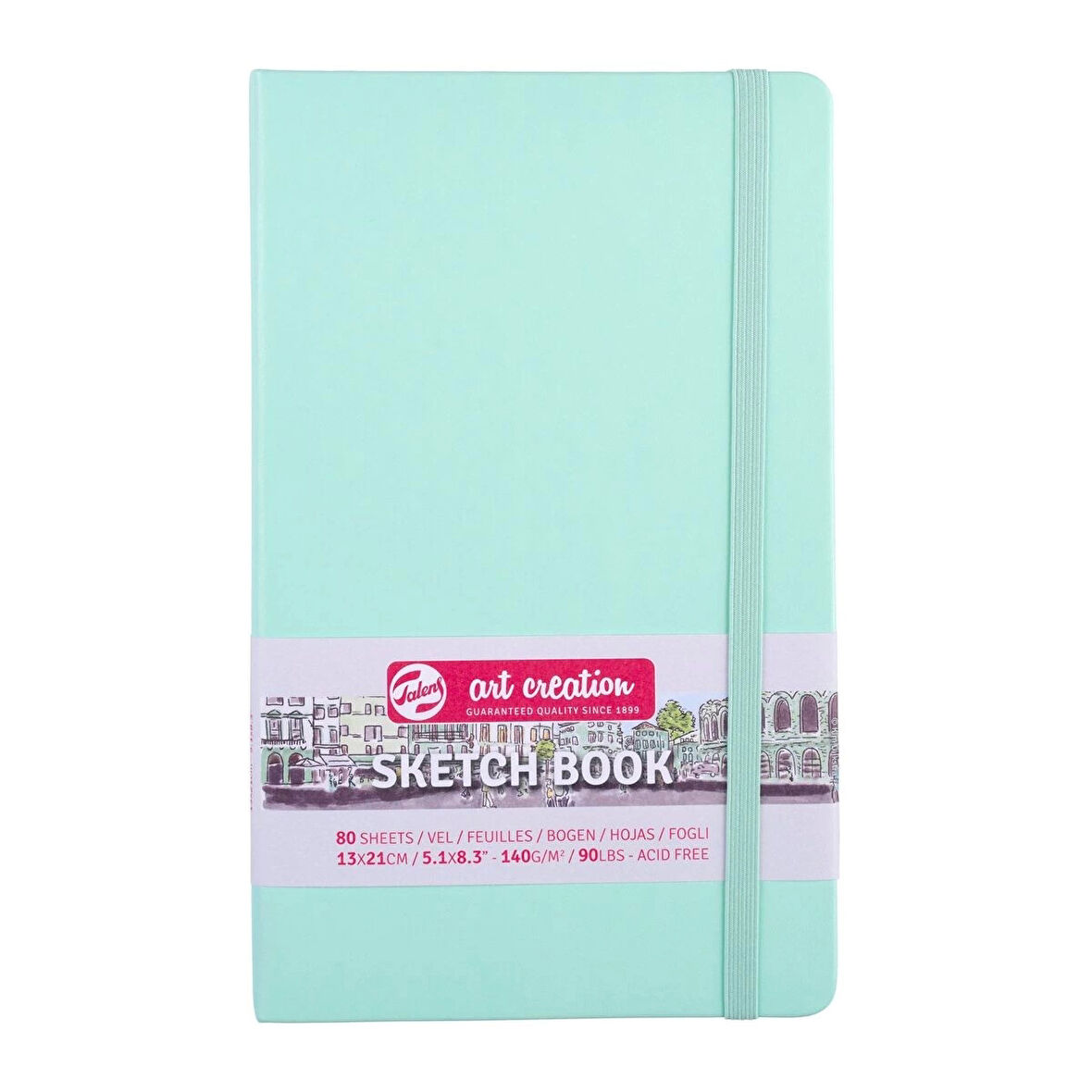 Supertrend Art Creation Sketchbook Sert Kapak Eskiz Çizim Defteri 140 gr. 13x21 cm. 80 yp. PASTEL MİNT YEŞİLİ