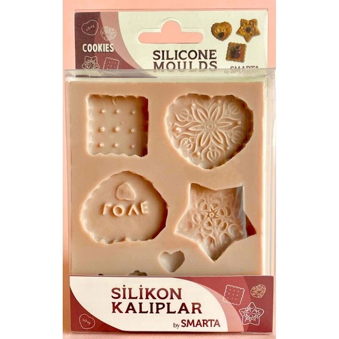 Supertrend Silicone Moulds Silikon Epoksi ve Polimer Kil Kalıbı COOKIES