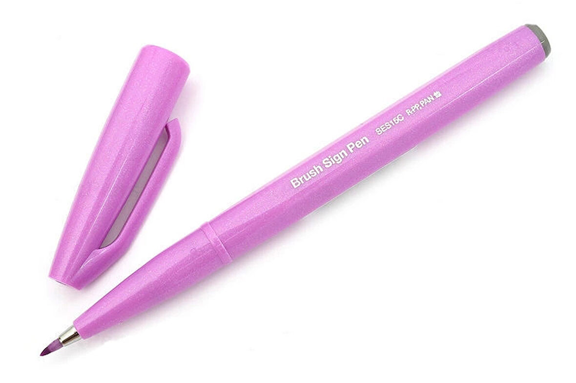 Supertrend Fude Touch Brush Sign Pen Fırça Uçlu Kalem PINK PURPLE