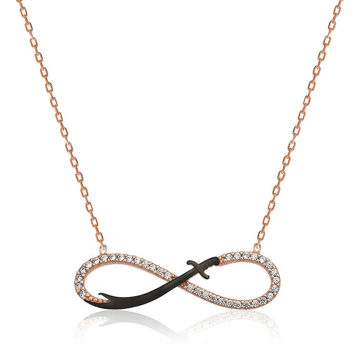 Supertrend Gümüş Sonsuzluk Zülfikar Kılıcı Kolye