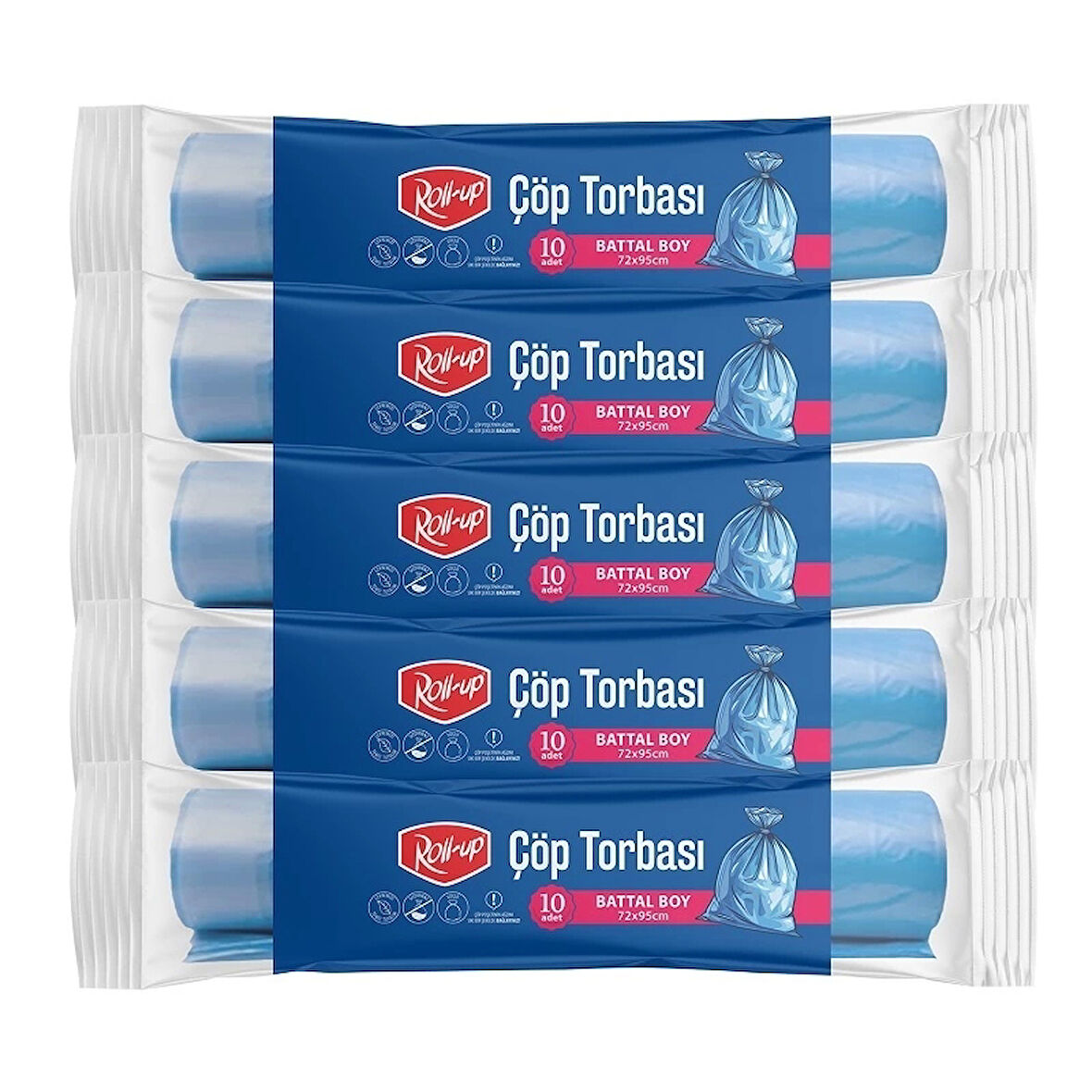 Supertrend Çöp Torbası Battal 72x95cm 10 Adet x 5 Paket
