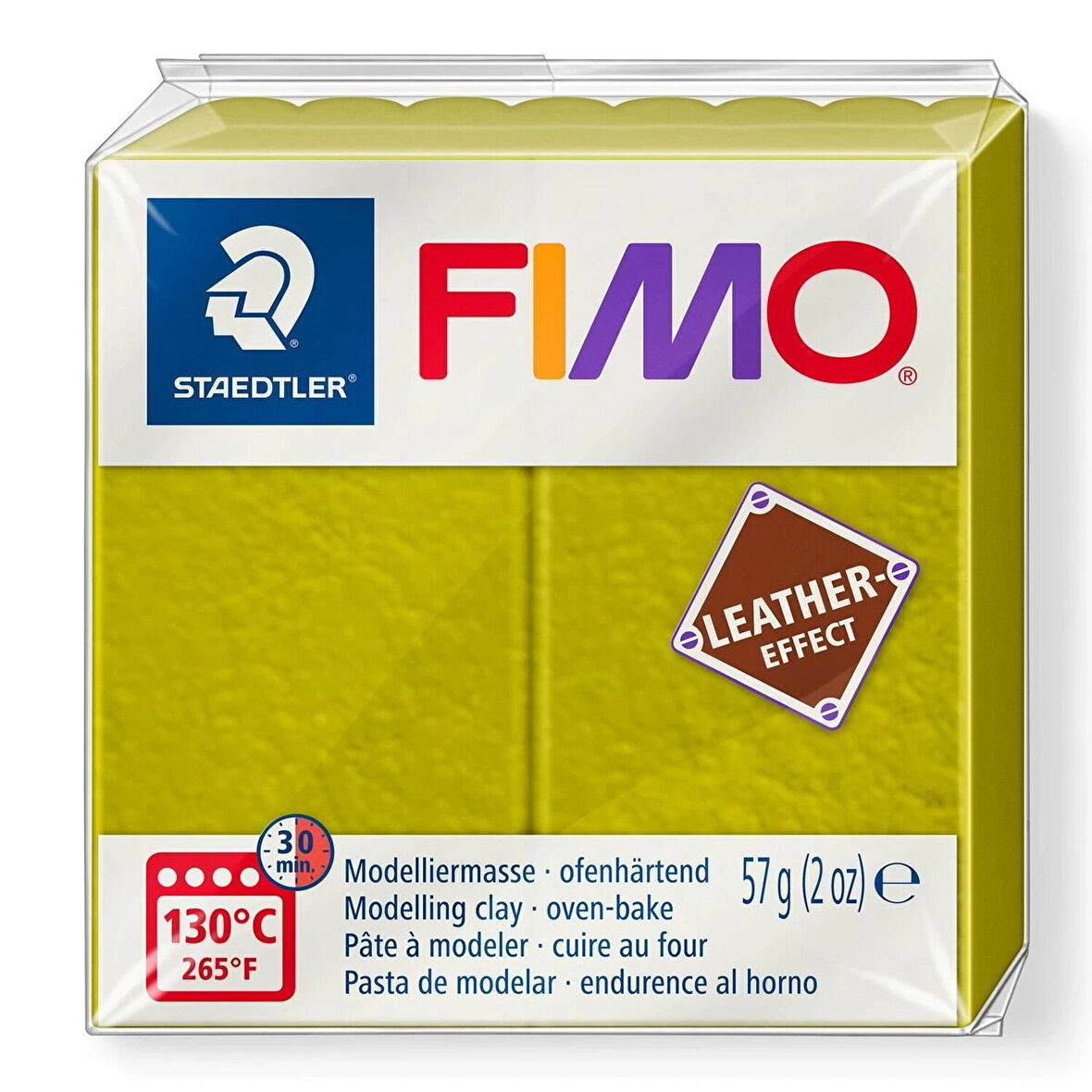 Supertrend Fimo Leather (Deri) Effect Polimer Kil 519 Zeytin Yeşili