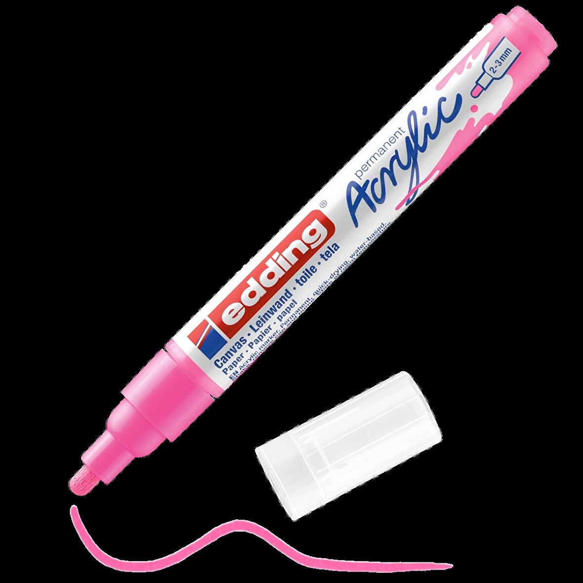 Supertrend 5100 Akrilik Boyama Markörü 2-3 mm FOSFORLU PEMBE
