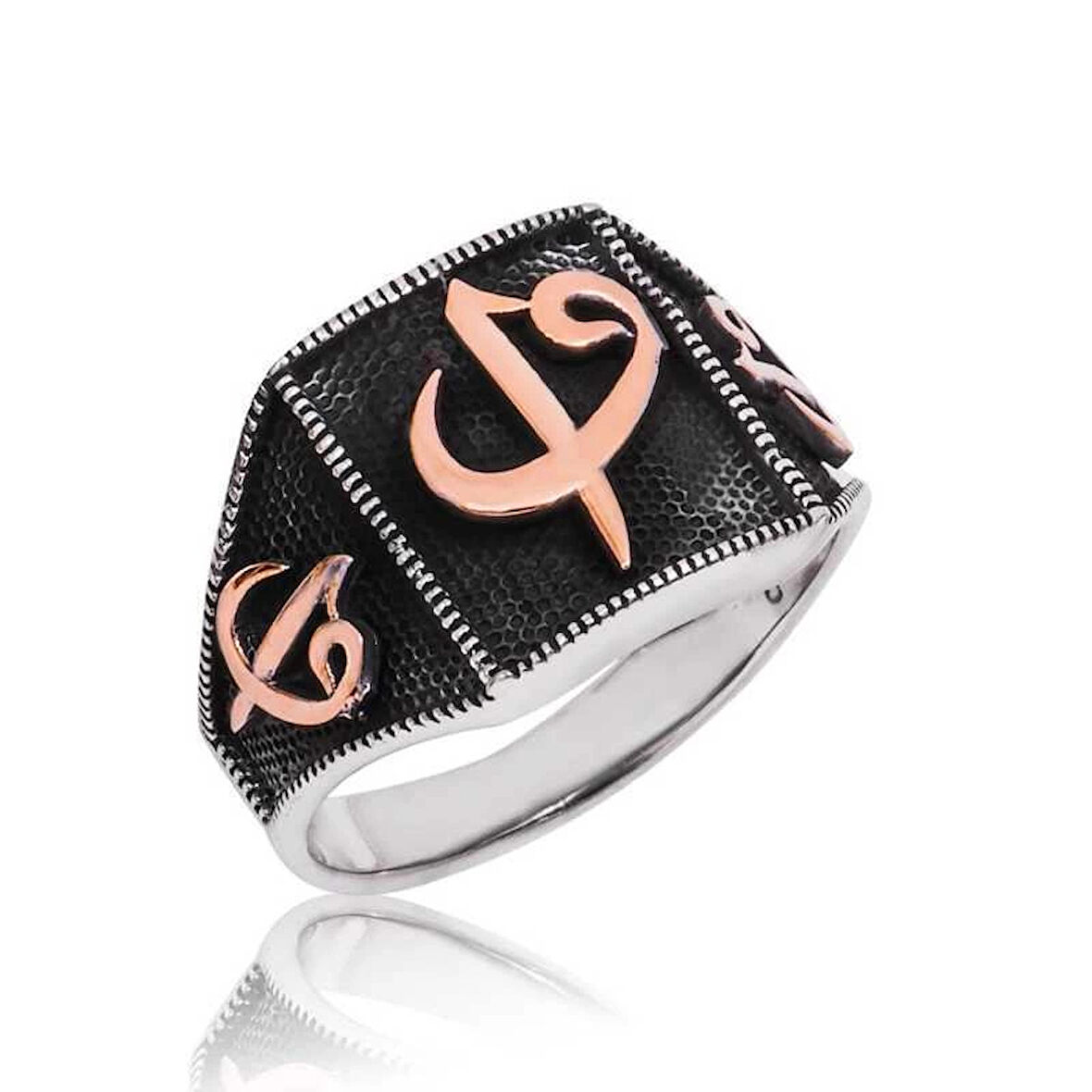 Supertrend Gümüş Elif Vav Erkek Yüzük