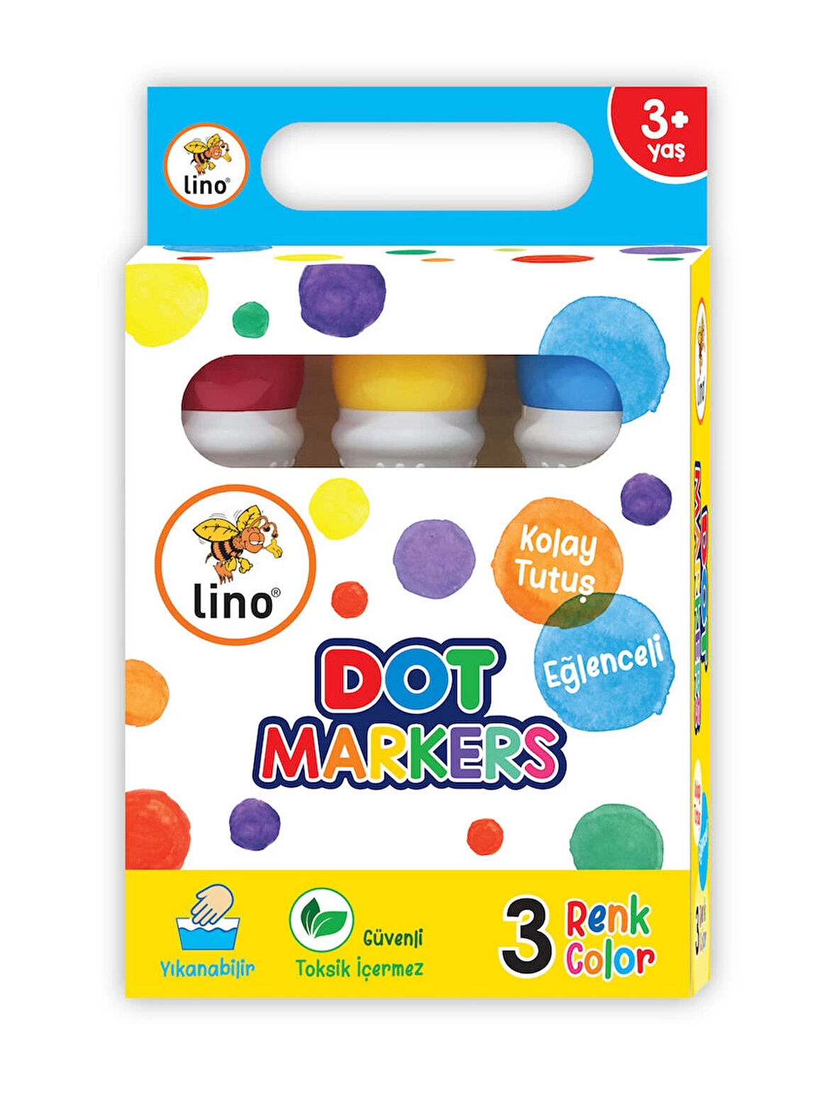 Supertrend Dot Markers Yıkanabilir Keçeli Boya Kalemi 3 Renk