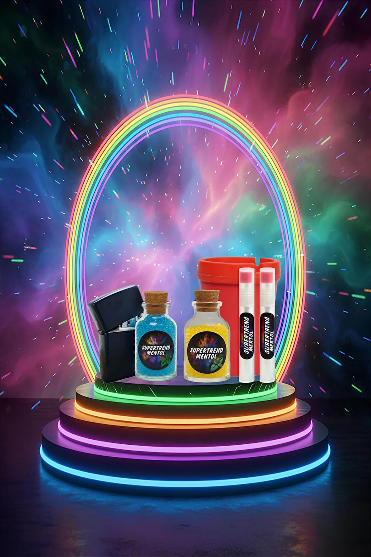 Mentol Topu 2000 Adet Mavi ve Limon Mentol 1 Adet Apliaktör, Zippo Çakmak Hediye