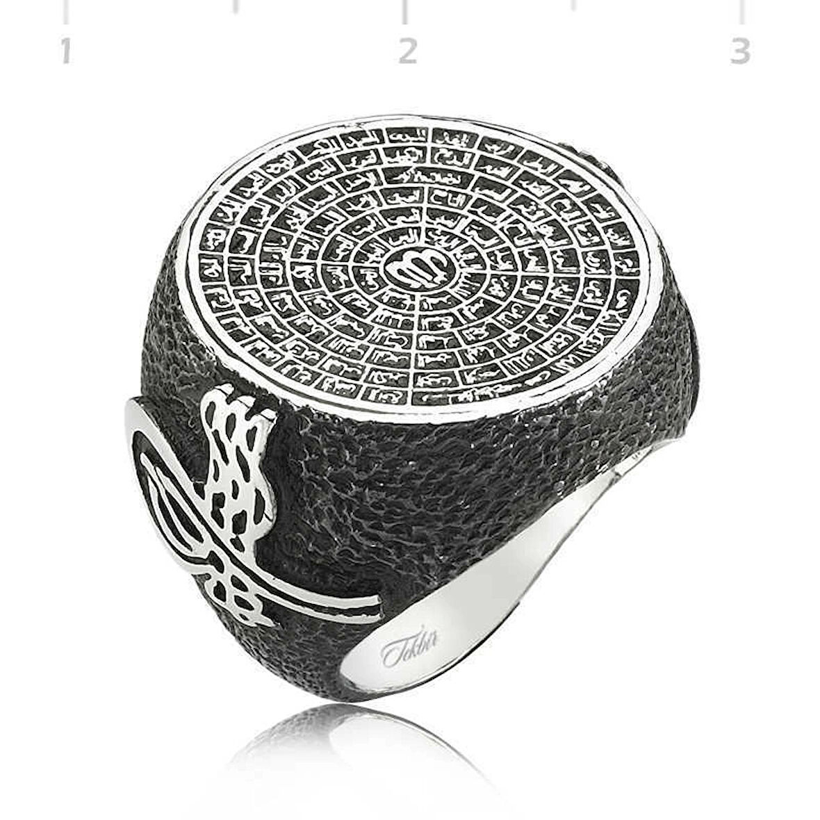 Supertrend Gümüş Esma-ül Hüsna Erkek Yüzük