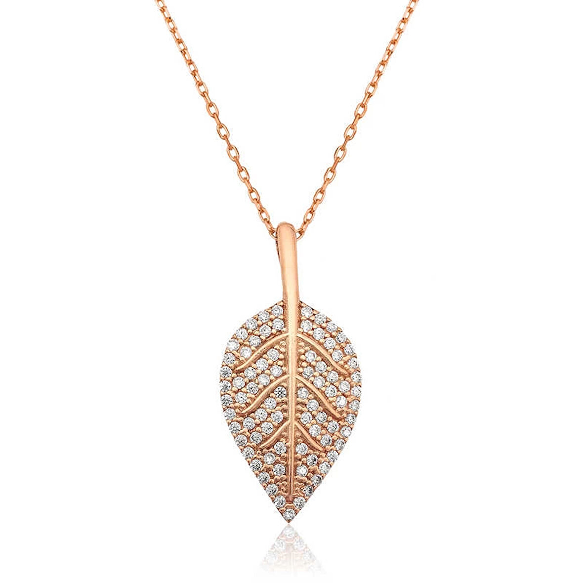 Supertrend Gümüş Yaprak Kadın Kolye