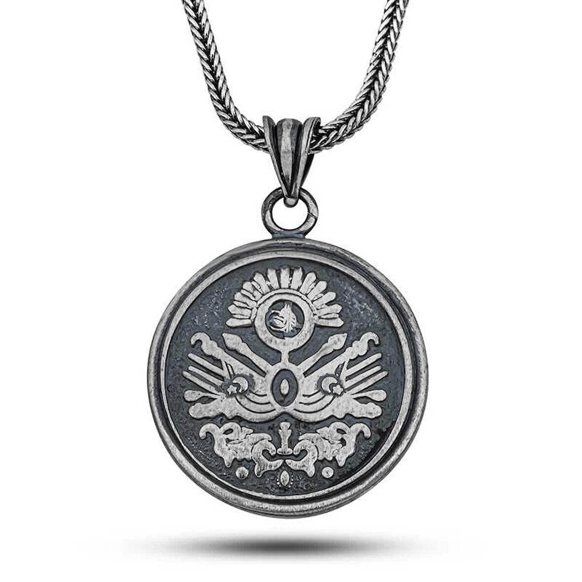 Supertrend Gümüş Osmanlı Devlet Armalı Cevşen Kolye