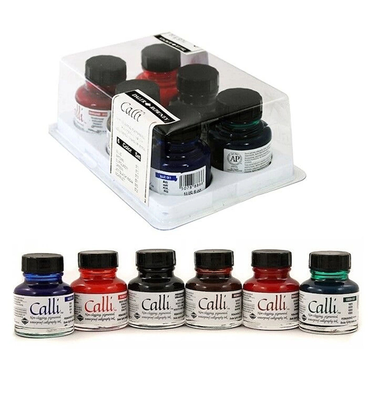 Supertrend Calli Kaligrafi Mürekkebi Seti 6 RENK x 29.5 ml.