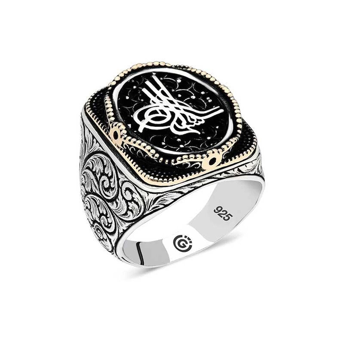 Supertrend Gümüş Tuğra Oval Erkek Yüzük