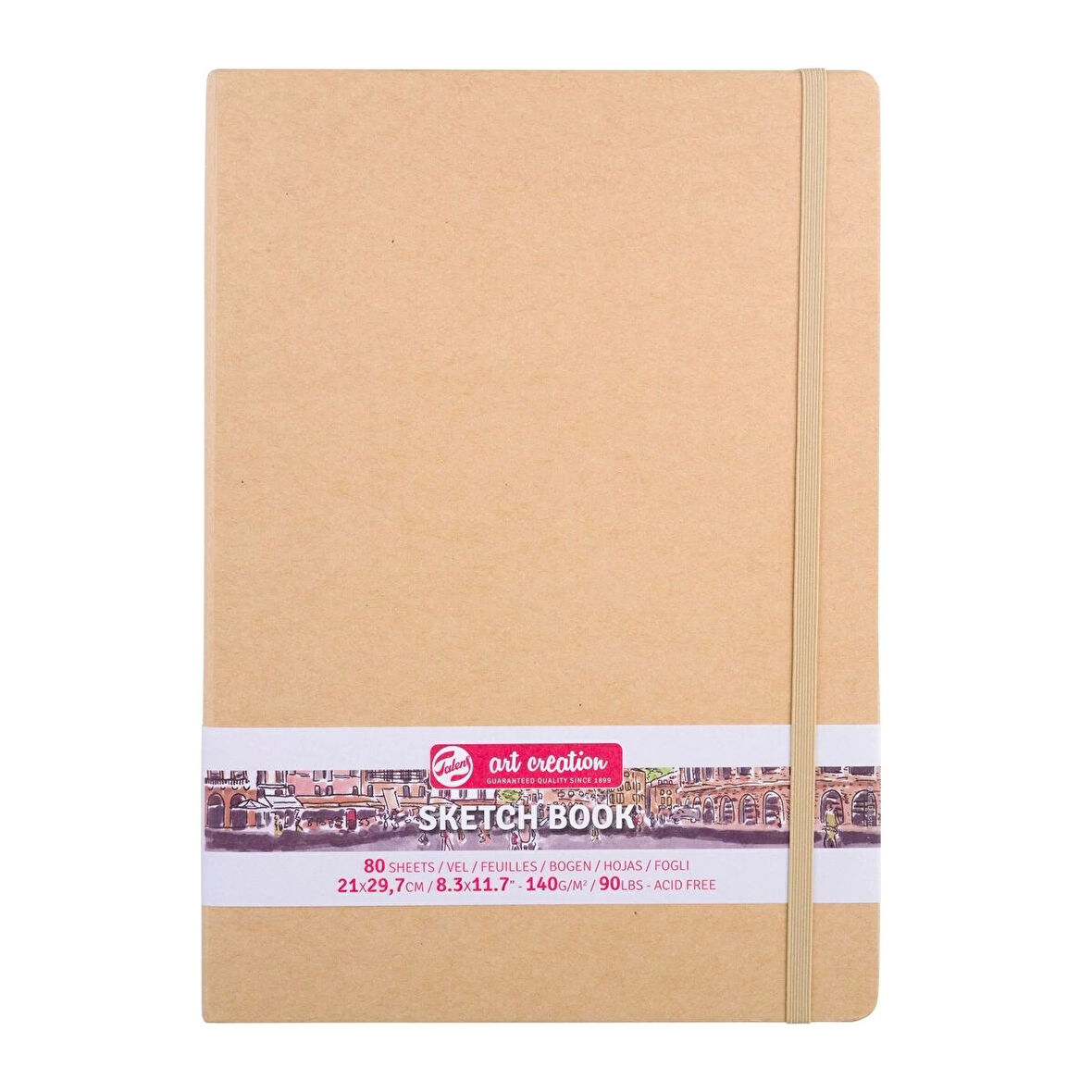 Supertrend Art Creation Sketchbook Sert Kapak Eskiz Çizim Defteri 140 gr. 21x30 cm. 80 yp. KRAFT YELLOW