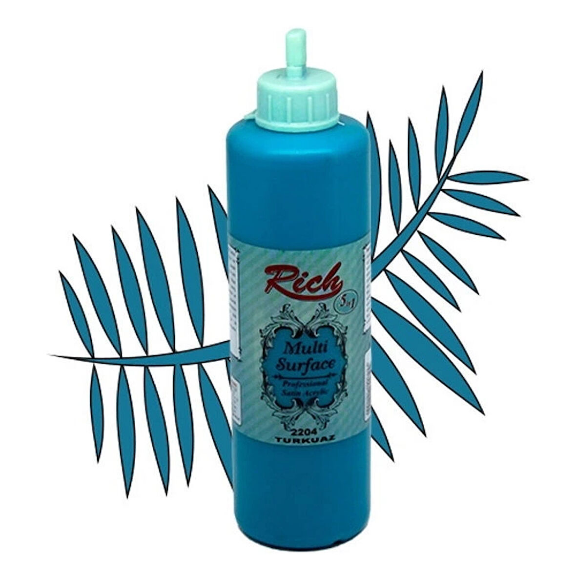 Supertrend Multi Surface Her Yüzey İçin Akrilik Boya 500 cc. 2204 TURKUAZ