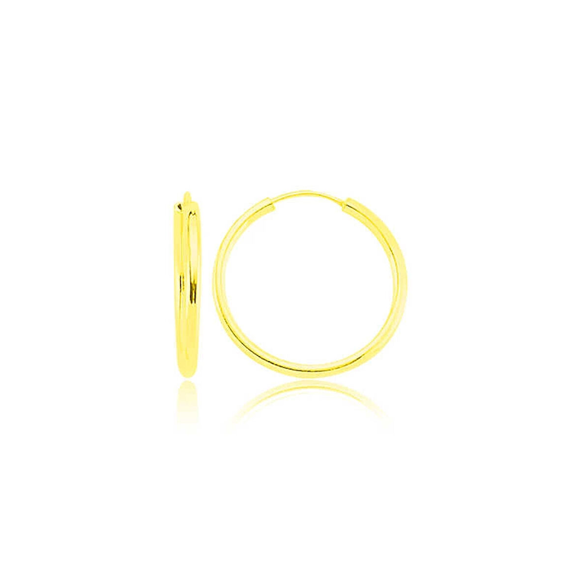 Supertrend ​gümüş Altın Kaplama Halka Küpe