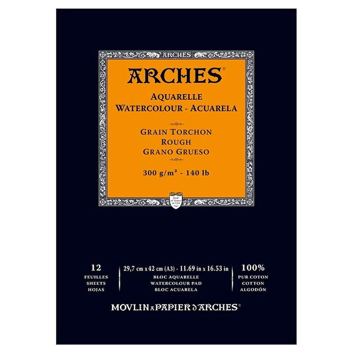 Supertrend Sulu Boya Defteri Blok Rough - Kalın Doku 300 gr. 29x42 cm. 12 Yaprak