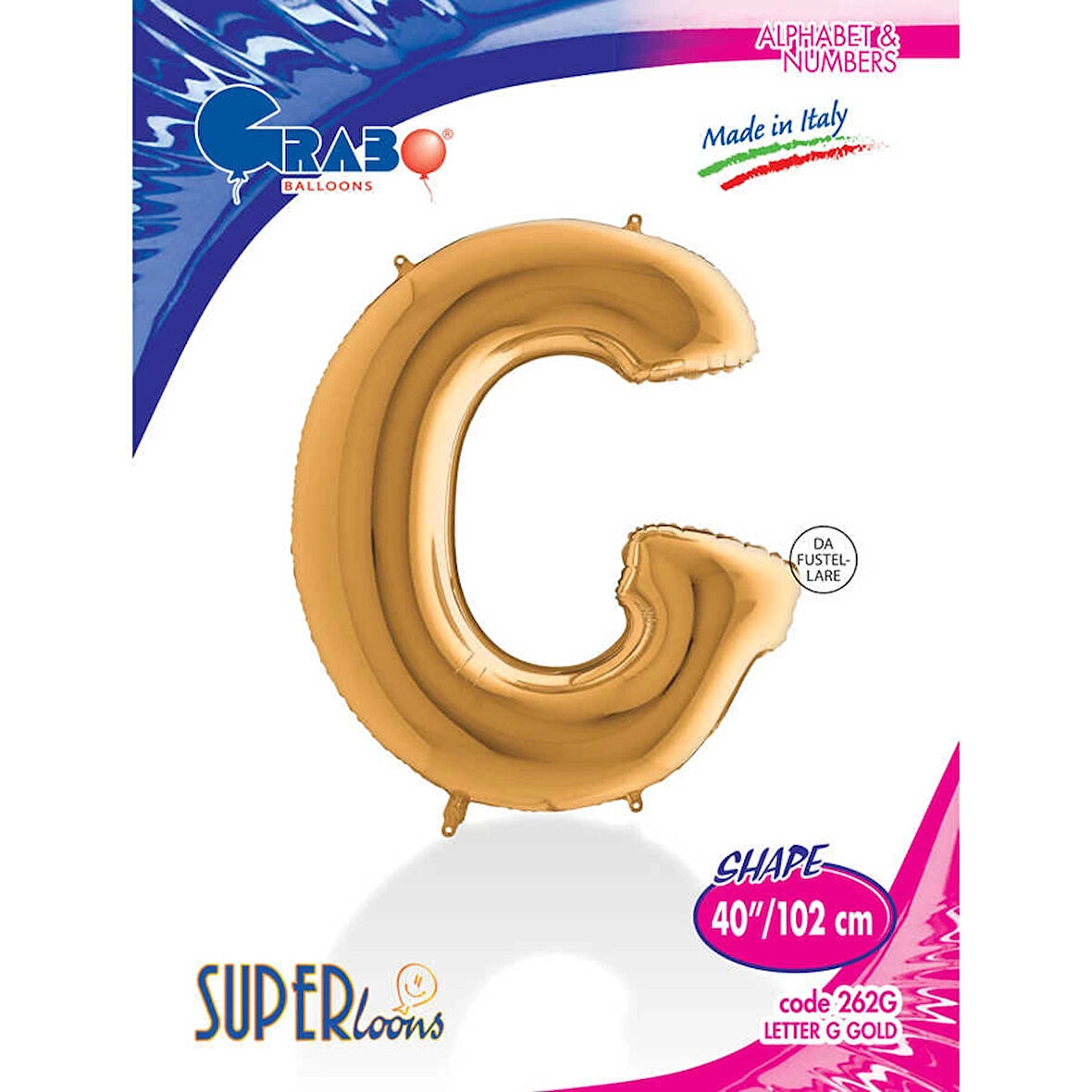 G Harf Supertrend Altın Folyo Balon 40"
