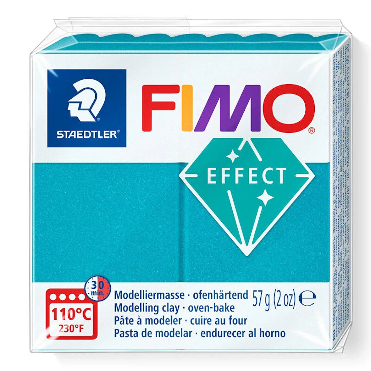 Supertrend Fimo Effect Polimer Kil T36 Metallic Turquoise