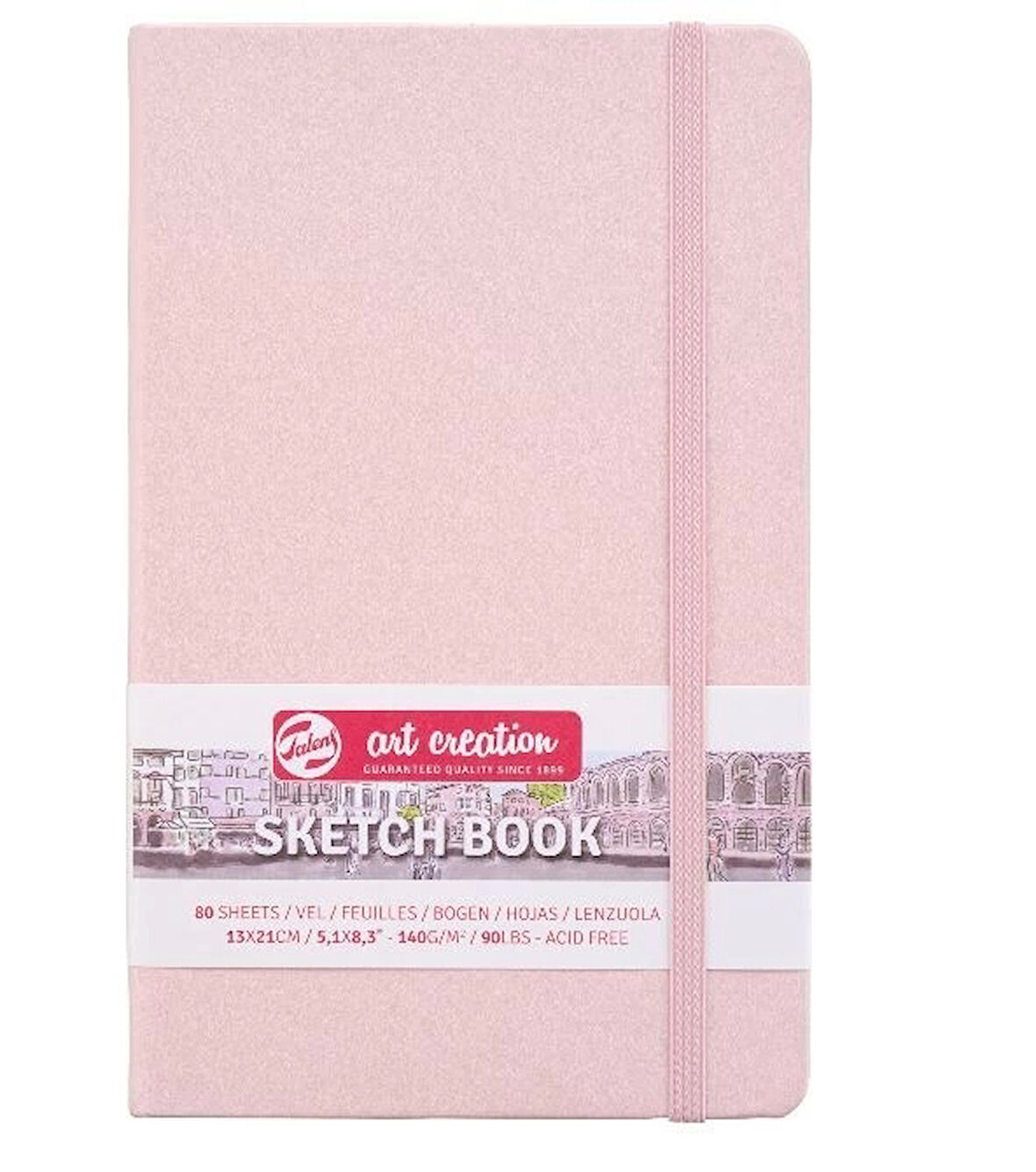 Supertrend Art Creation Sketchbook Sert Kapak Eskiz Çizim Defteri 140 gr. 13x21 cm. 80 yp. PASTEL PEMBE
