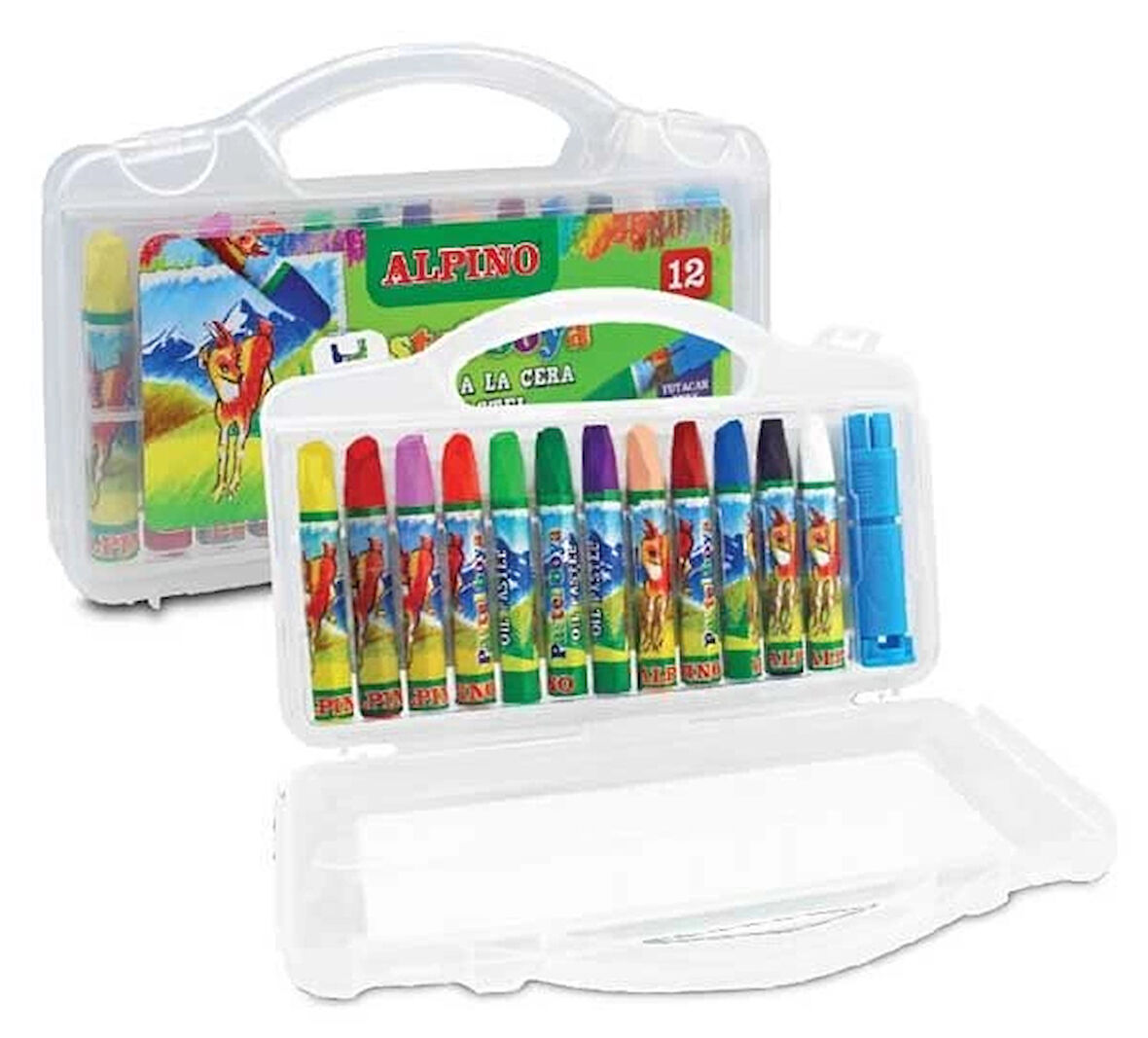 Supertrend Yağlı Pastel Boya 12 Renk Plastik Çantalı