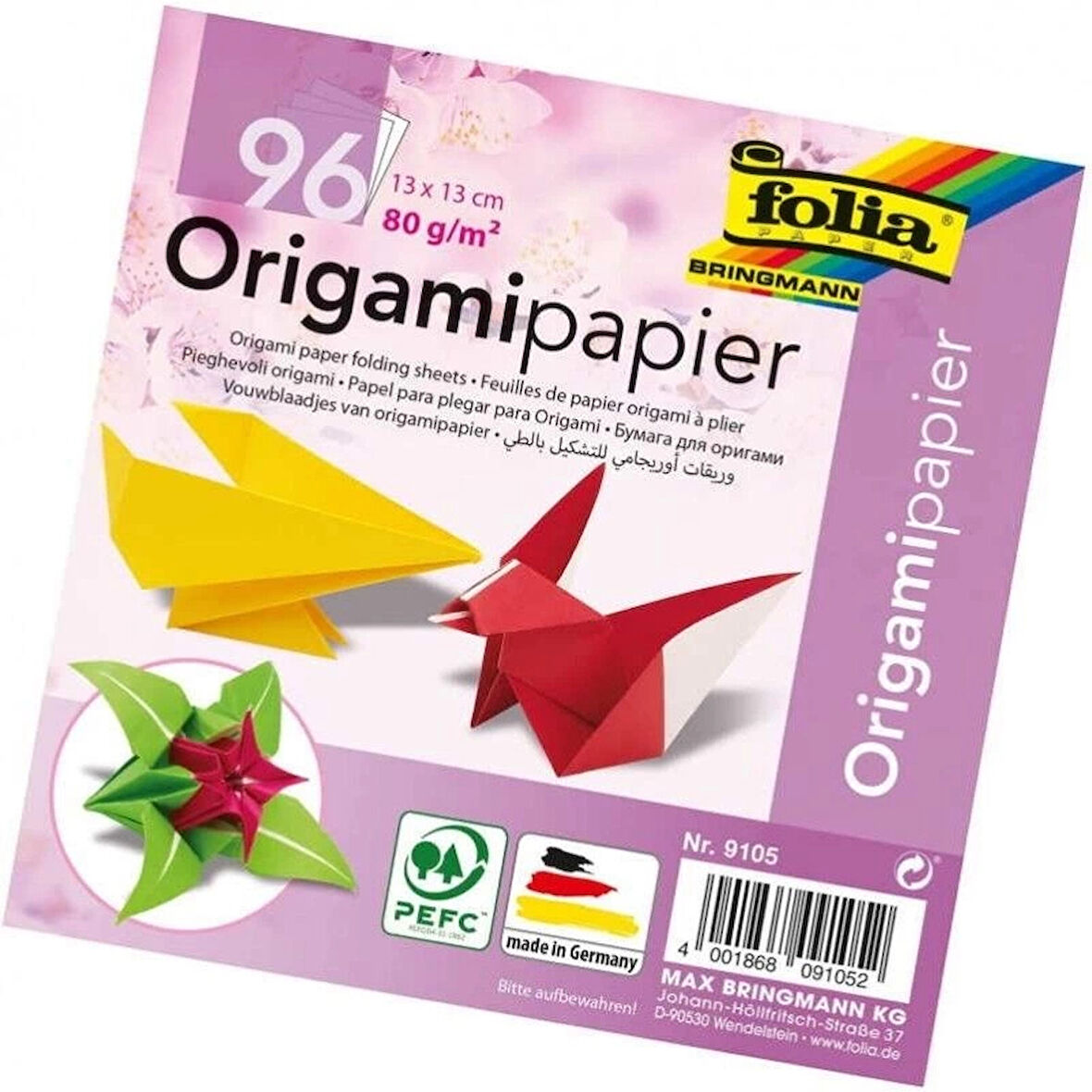 Supertrend Origami Kağıdı 13x13 cm. 12 Renk 96 Yaprak