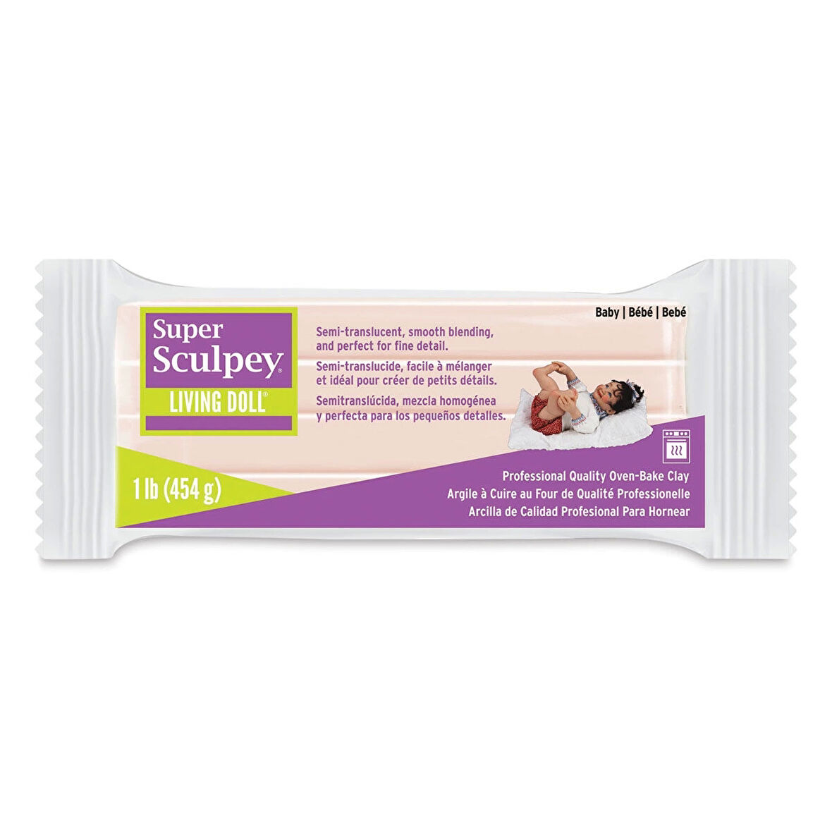 Super Supertrend Living Doll Polimer Kil (Fırınlanabilir Model Hamuru) 454 gr. BABY