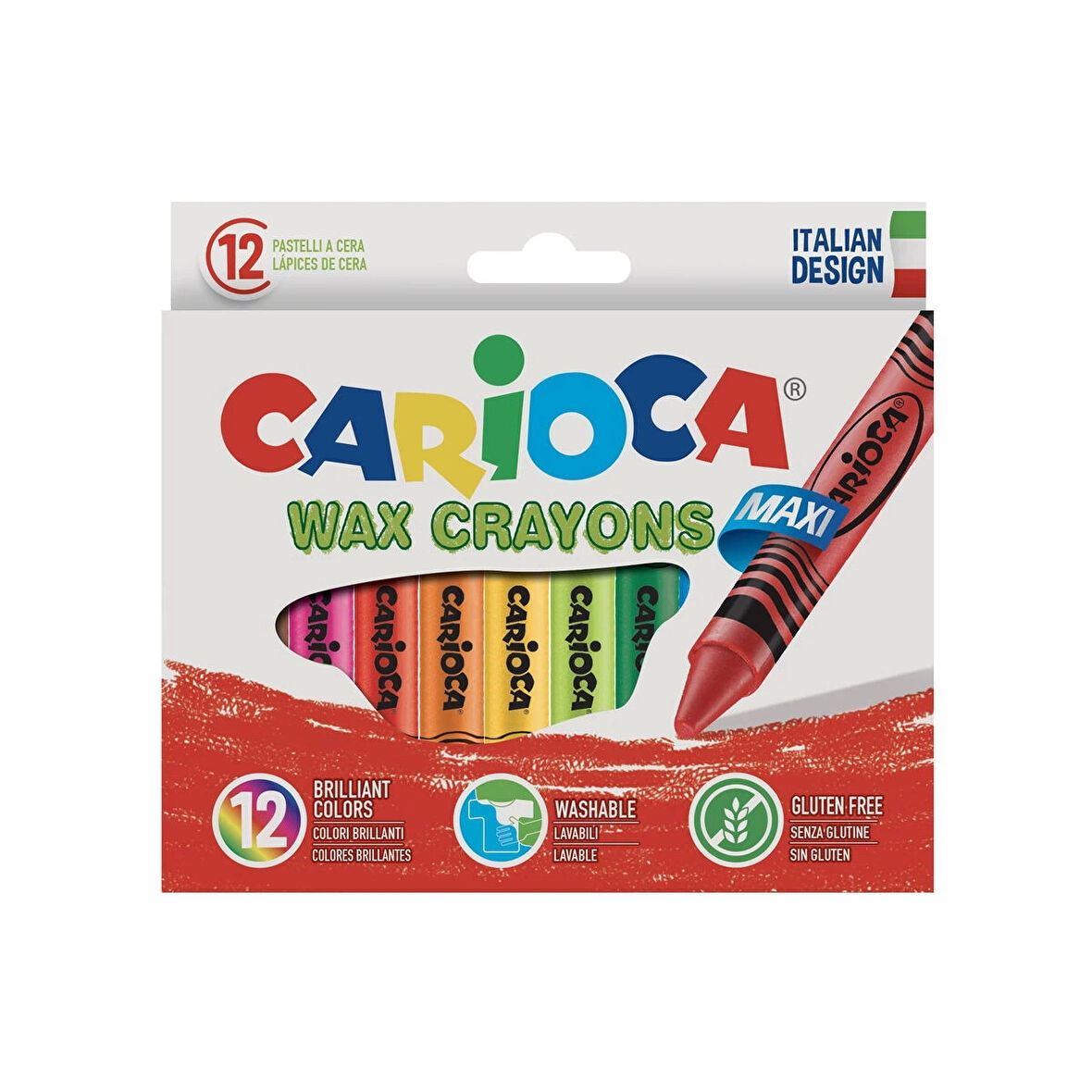 Supertrend Wax Crayons Maxi Yıkanabilir Jumbo Mum Boya 12 Renk