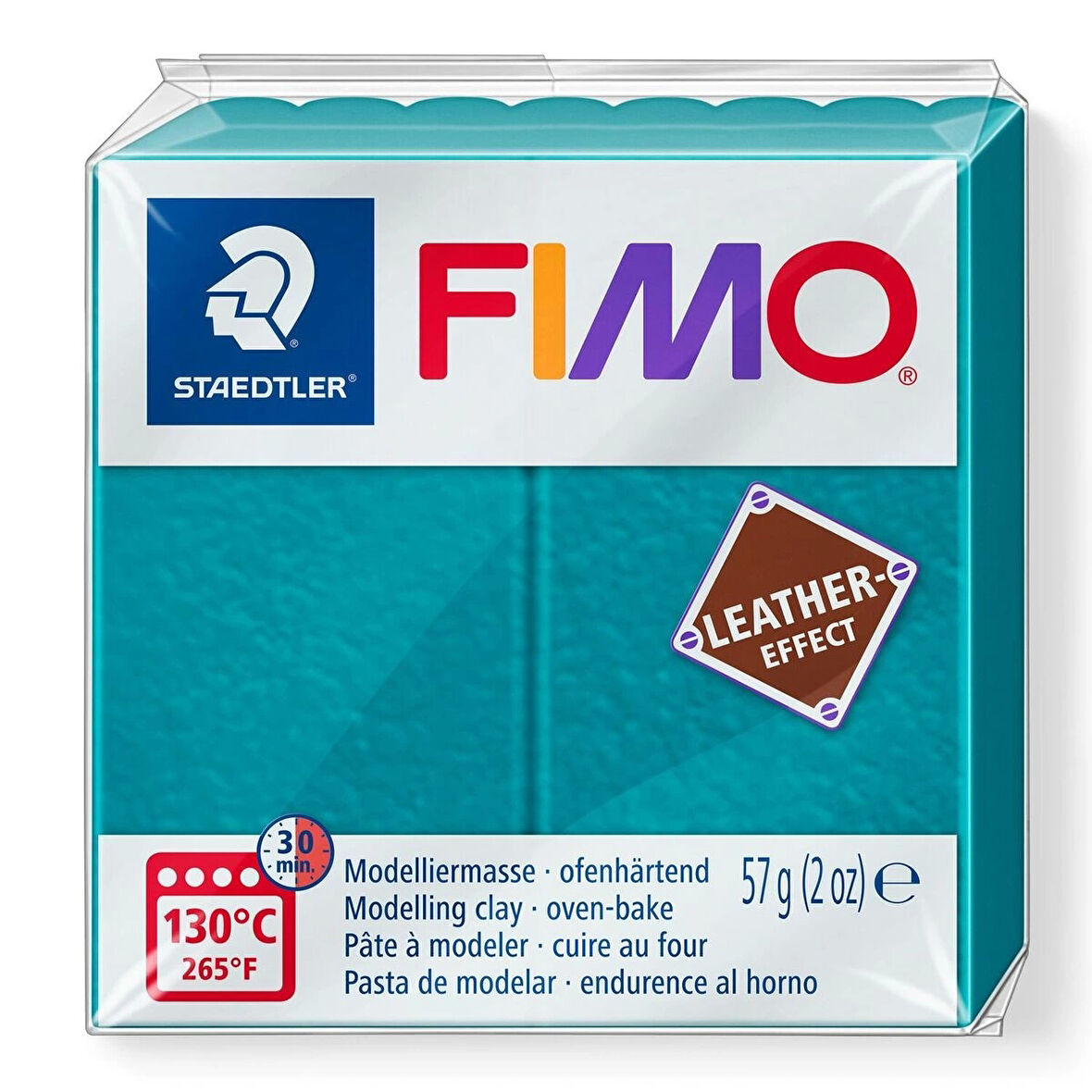 Supertrend Fimo Leather (Deri) Effect Polimer Kil 369 Göl Mavisi