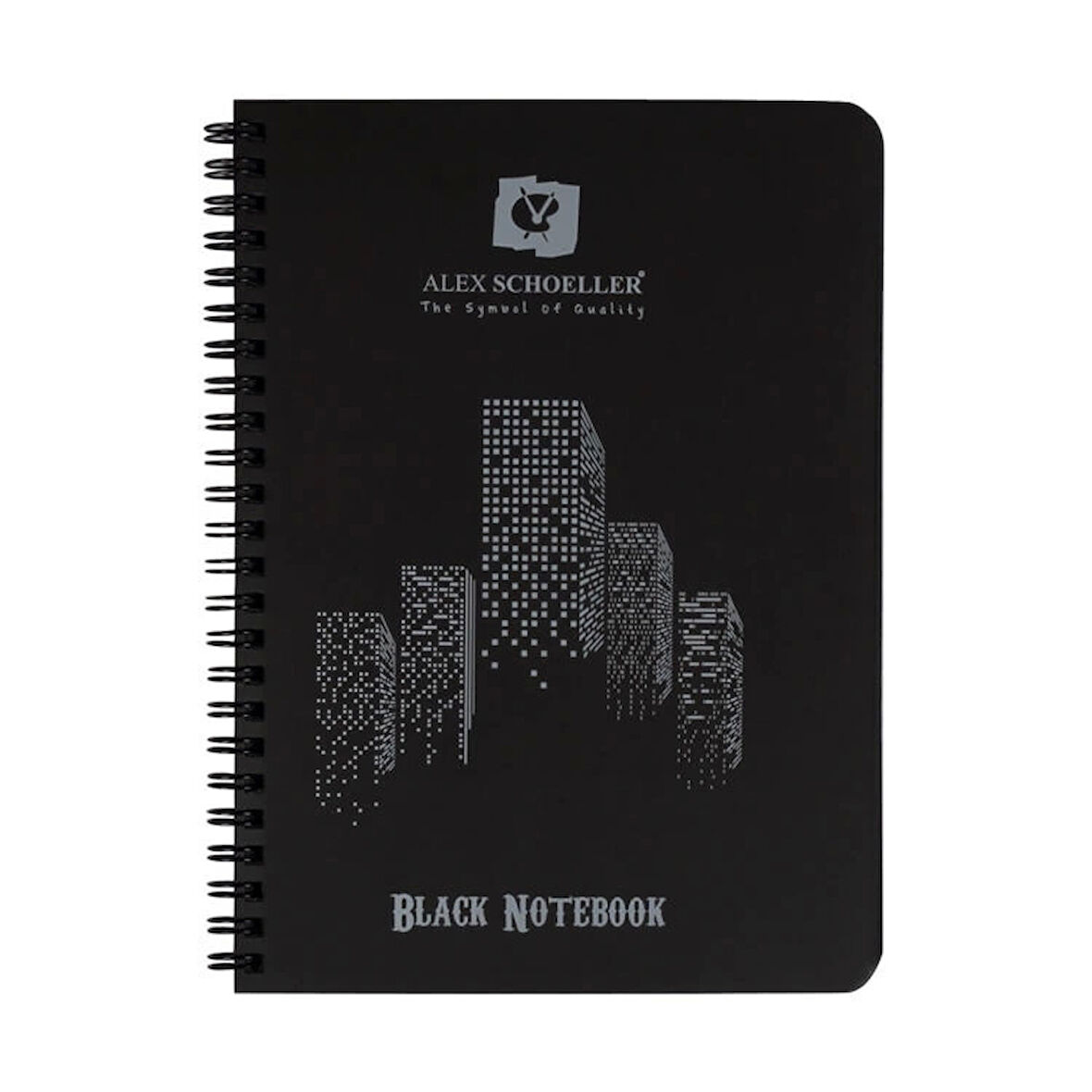 Supertrend Black Notebook Spiralli Siyah Defter A5 120 gr. 60 yaprak