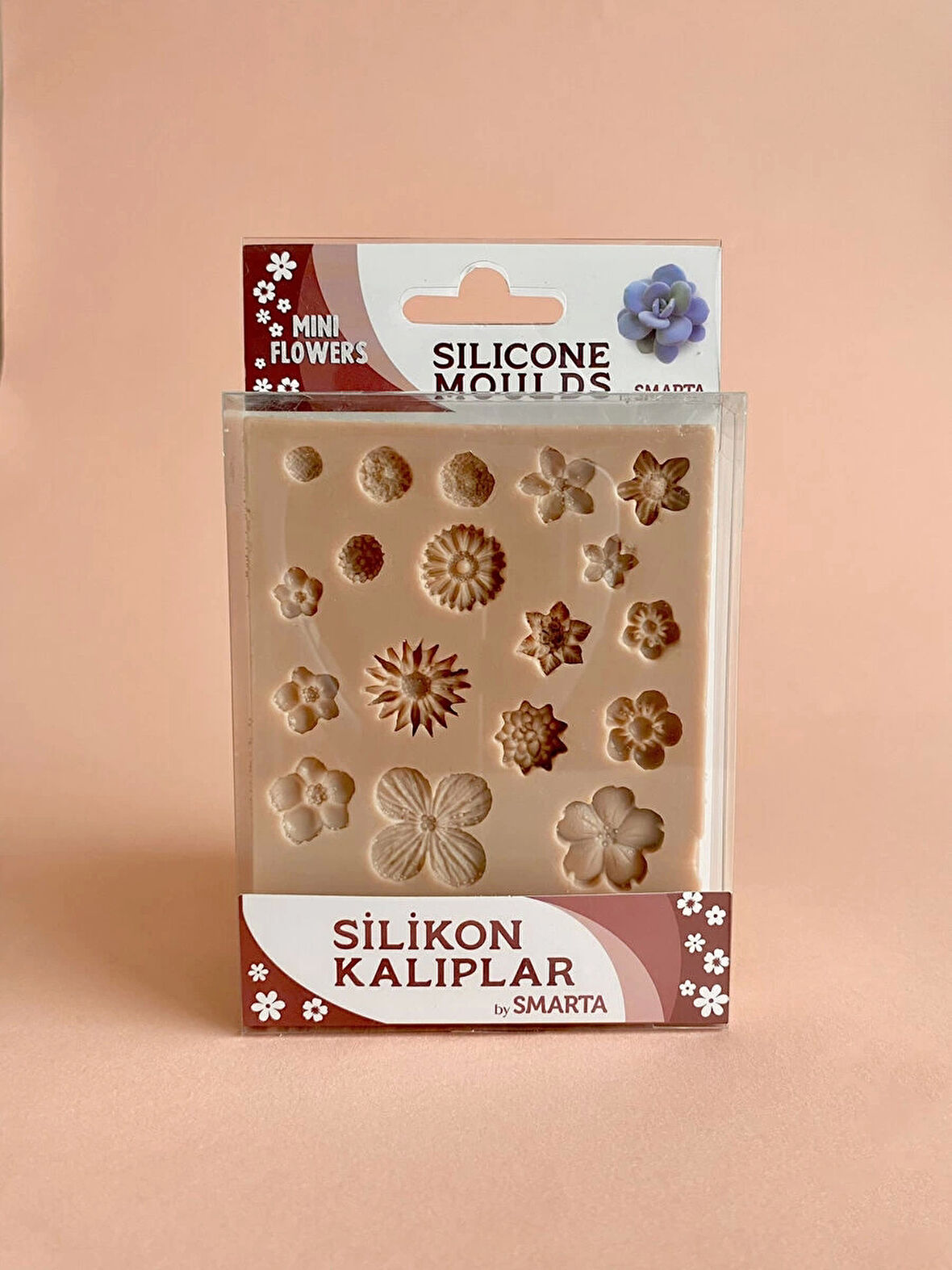 Supertrend Silicone Moulds Silikon Epoksi ve Polimer Kil Kalıbı MINI FLOWERS