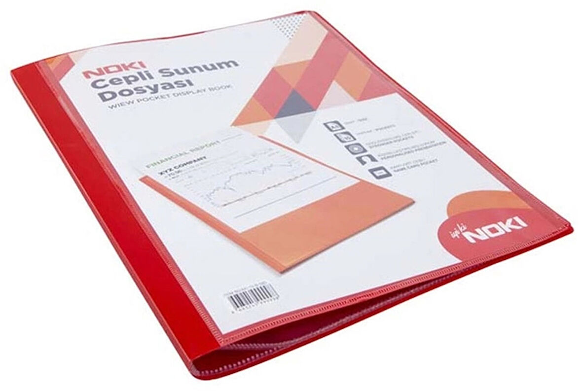 Supertrend Sunum Dosyası Önü Cepli 100'lü Kırmızı