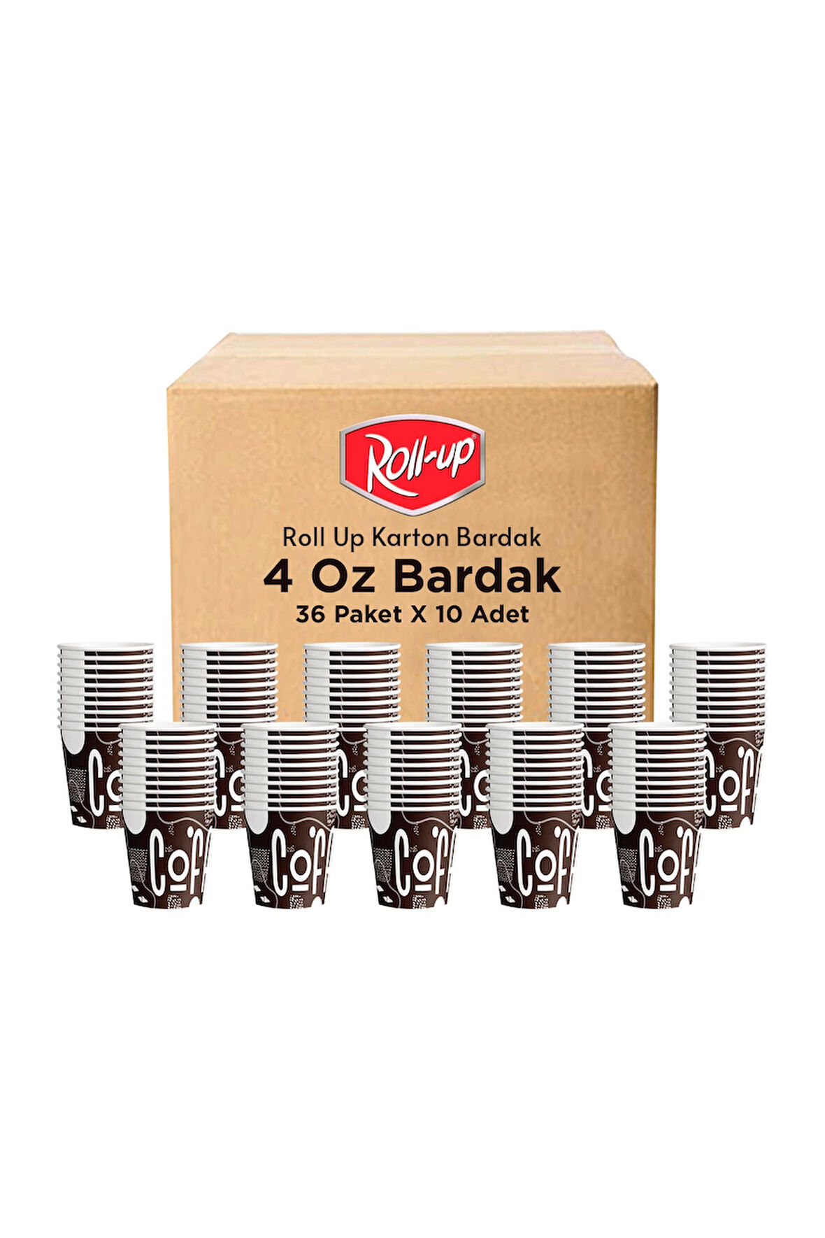 Supertrend 4oz Karton Bardak Türk Kahvesi ve Espresso 10 Adet x 36 Paket - Koli