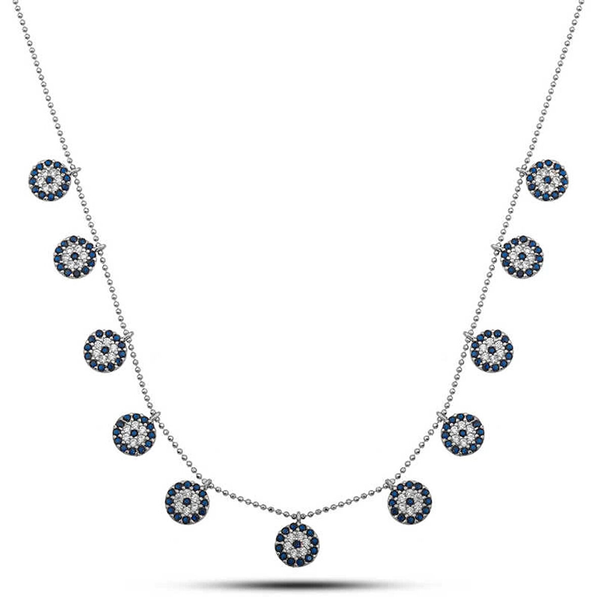 Supertrend Gümüş Nazarlı Şans Kadın Kolye