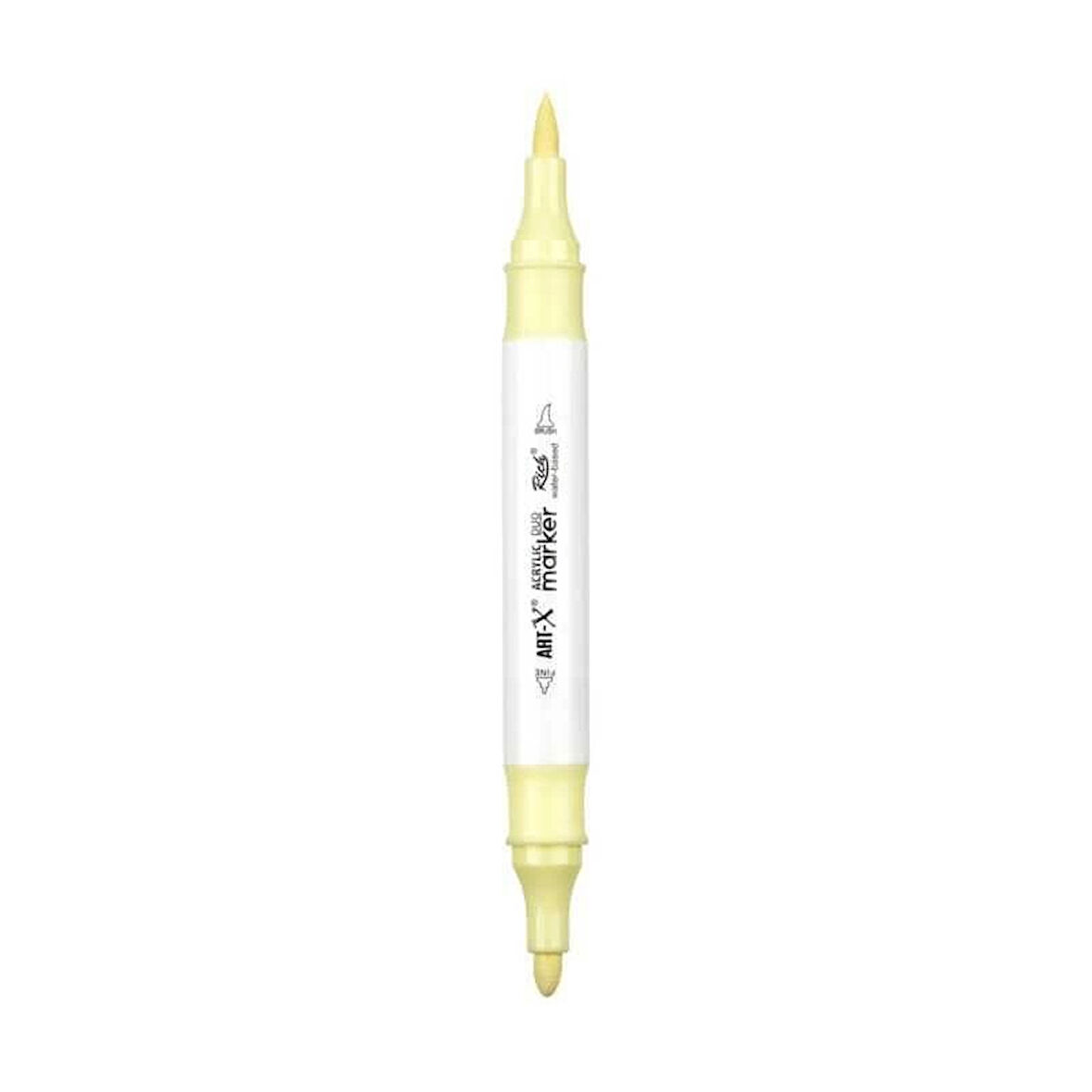 Supertrend Supertrend Acrylic Duo Marker Çift Uçlu Su Bazlı Boyama Markörü No:146 Işık Sarısı