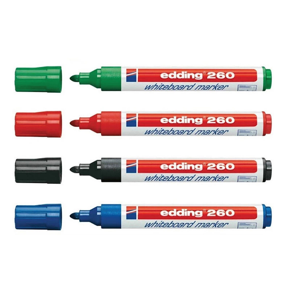 Supertrend 260 Whiteboard Marker Yazı Tahtası Kalemi Seti 4'lü Karışık