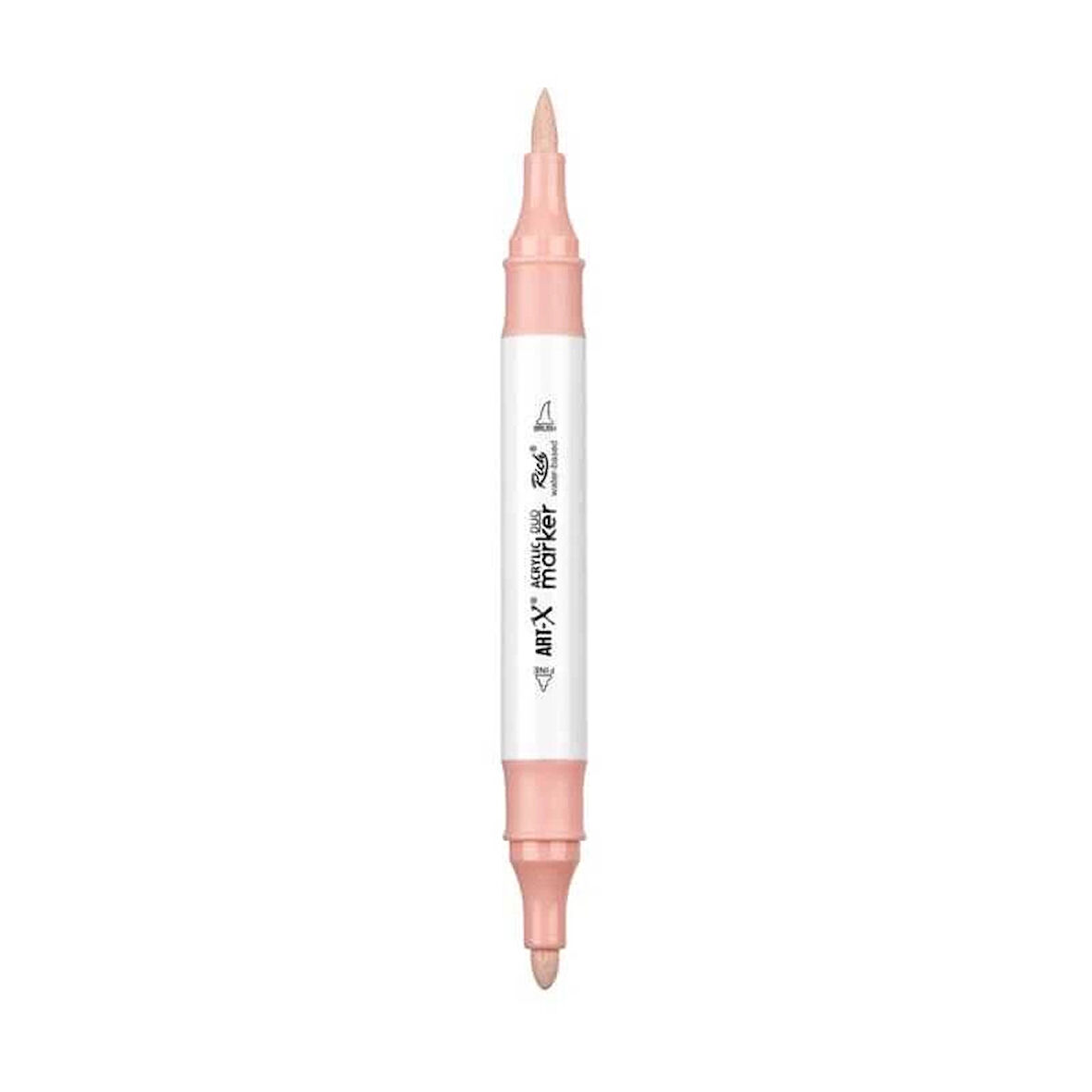 Supertrend Supertrend Acrylic Duo Marker Çift Uçlu Su Bazlı Boyama Markörü No:144 Açık Mercan