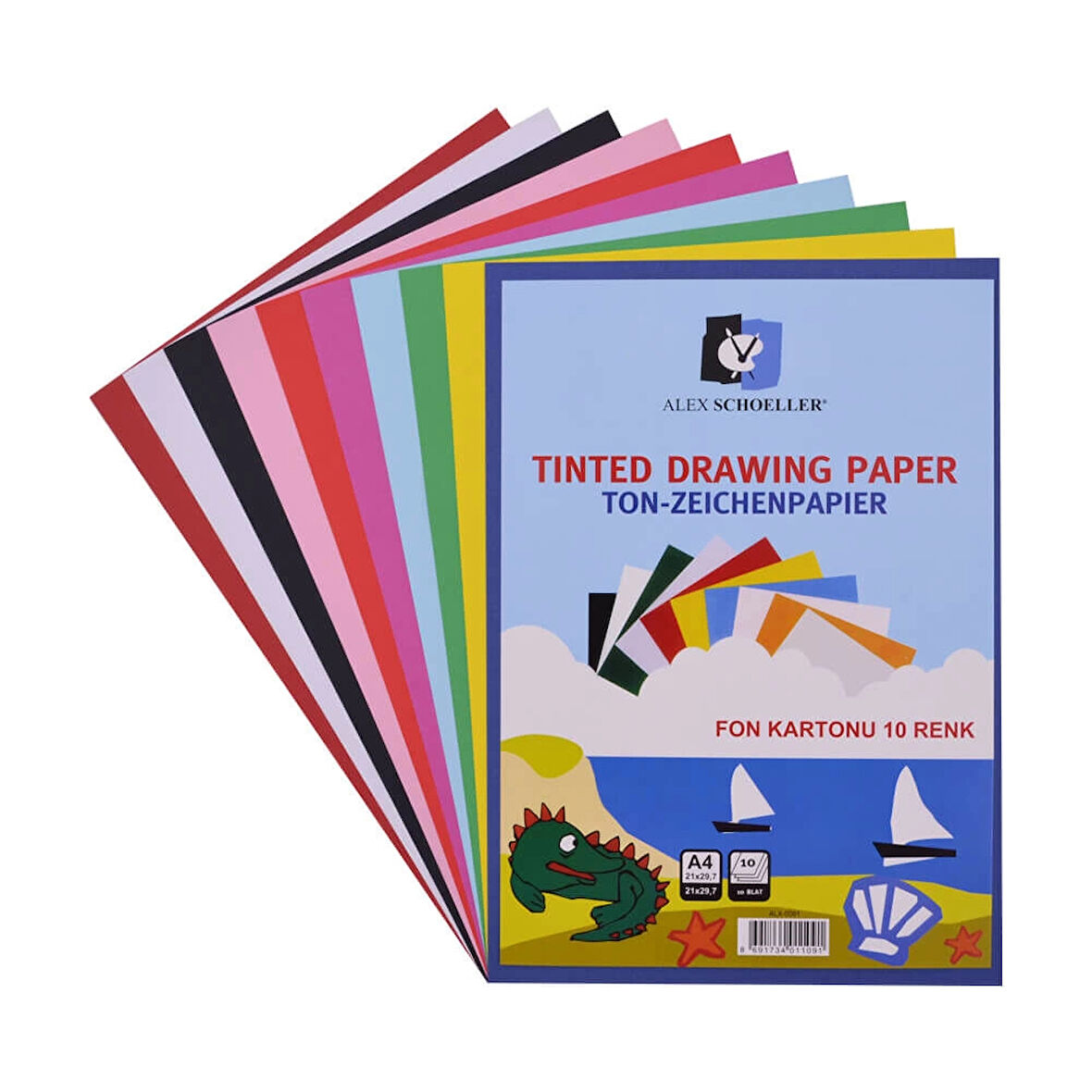 Supertrend Fon Kartonu 25x35 Cm.10 Renk Dosyalı (ALX-006)