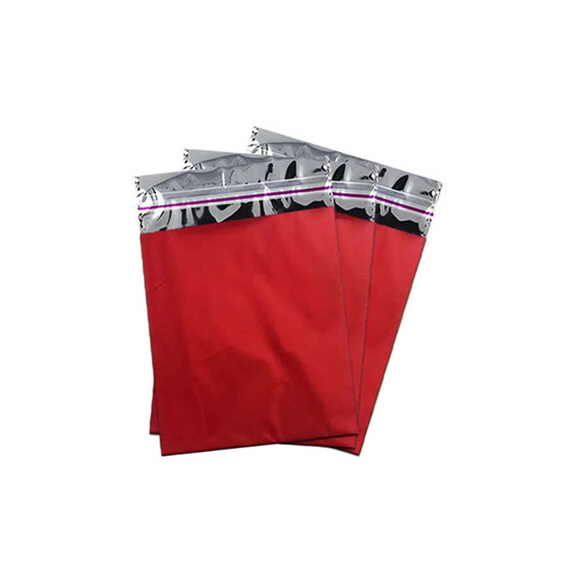 Kırmızı Lüks Metalize Poşet 7x9