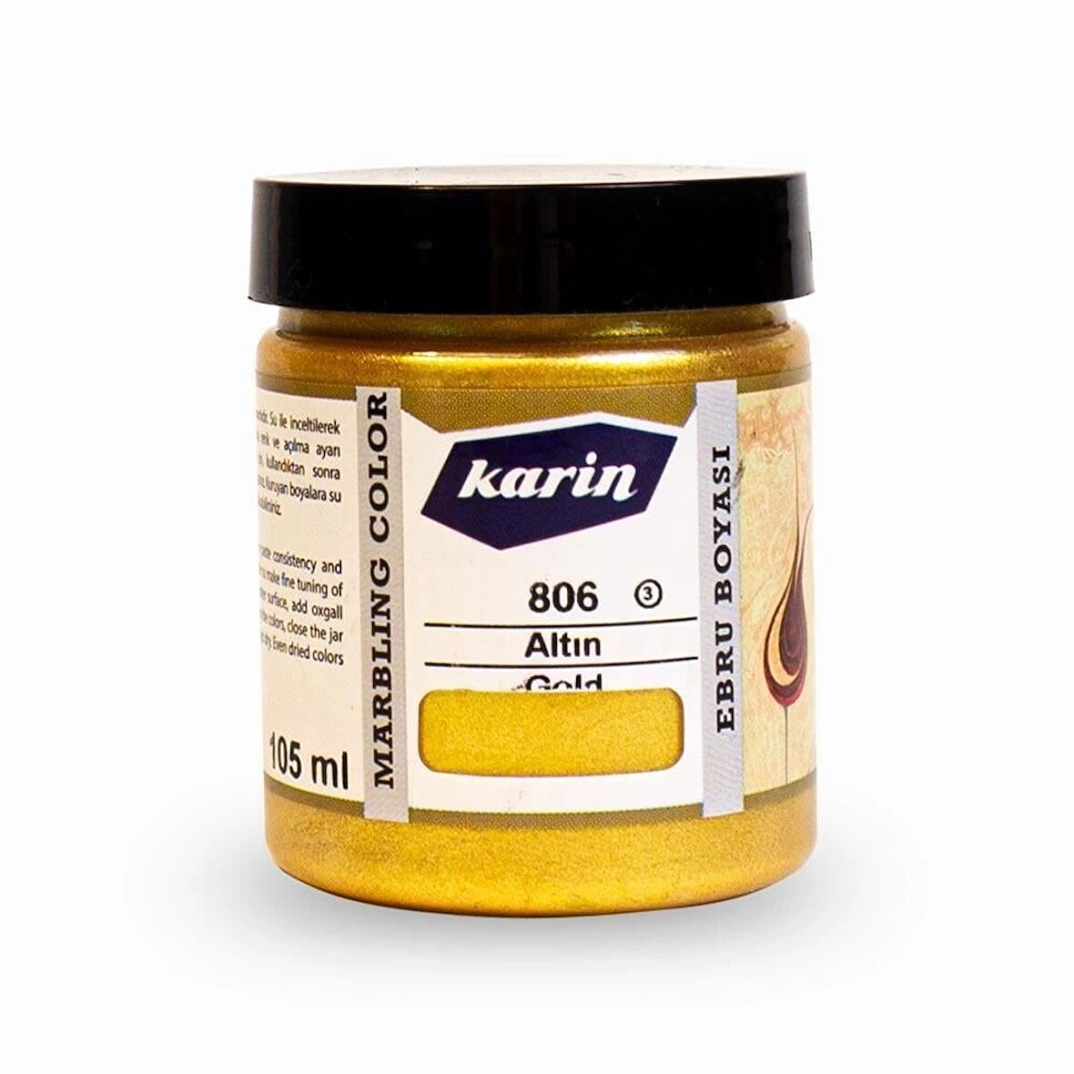 Supertrend Ebru Boyası 105 ml. 806 Altın