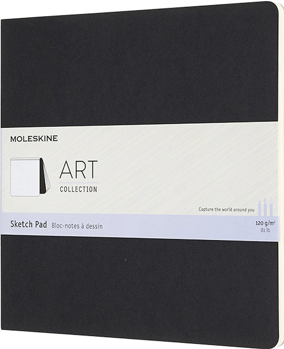 Supertrend Art Sketchbook Yumuşak Kapak Eskiz Çizim Defteri 19x19 cm. 120 gr. 48 Sayfa Siyah