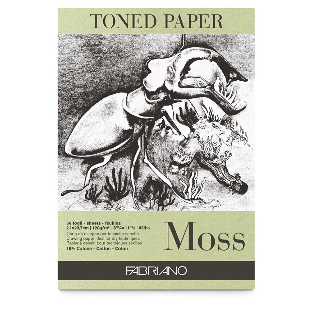 Supertrend Toned Paper Moss Eskiz Çizim Defteri Yosun Rengi 120 gr. A4 50 yaprak