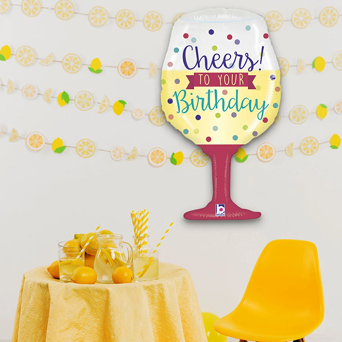 Cheers to Your Birthday Supertrend Folyo Balon 34"