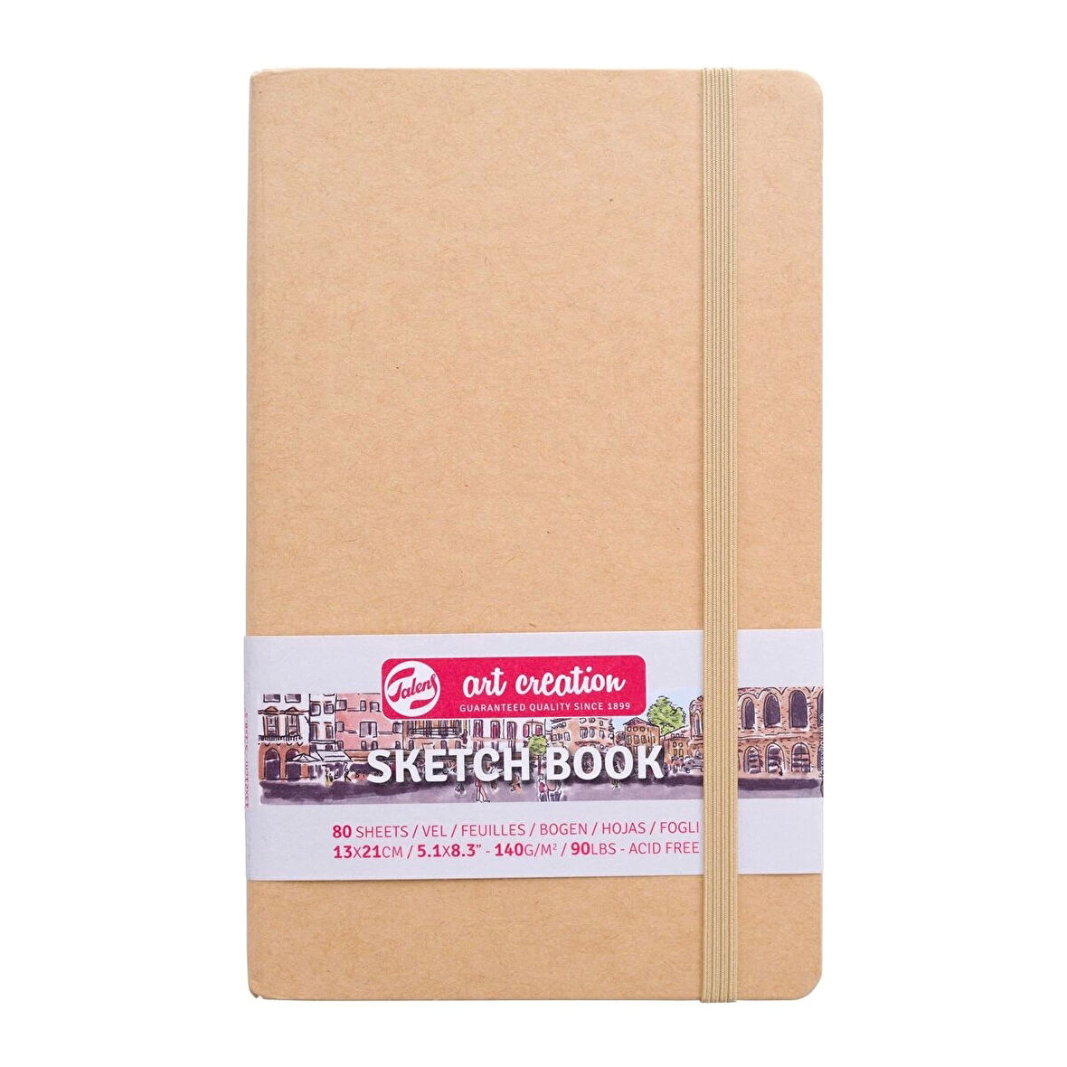 Supertrend Art Creation Sketchbook Sert Kapak Eskiz Çizim Defteri 140 gr. 13x21 cm. 80 yp. KRAFT YELLOW