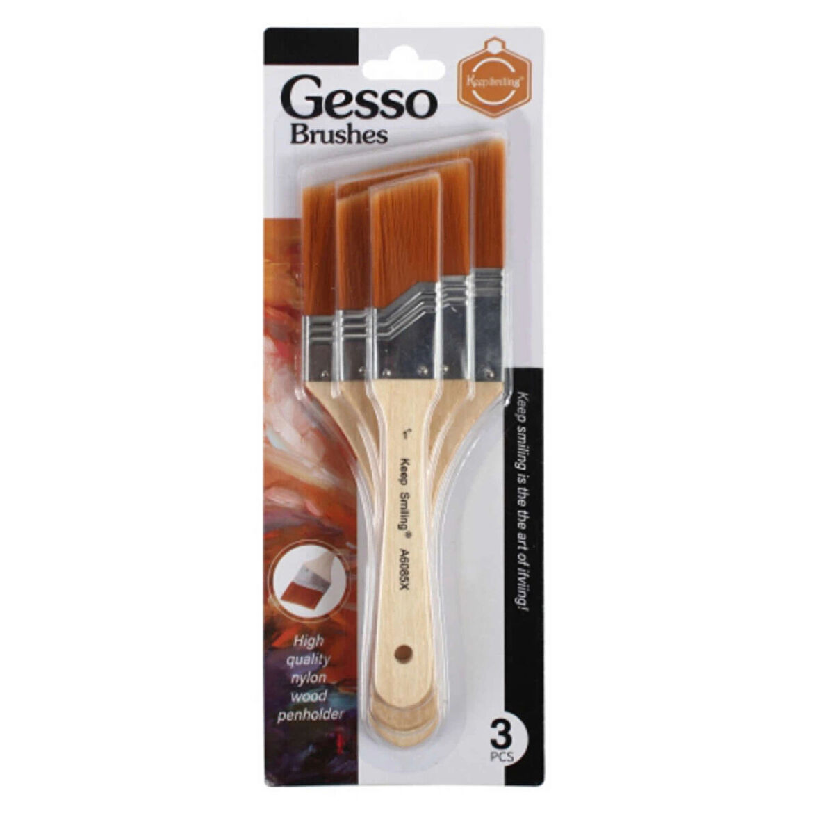 Supertrend Sentetik Yan Kesik Zemin Fırça Seti 3'lü