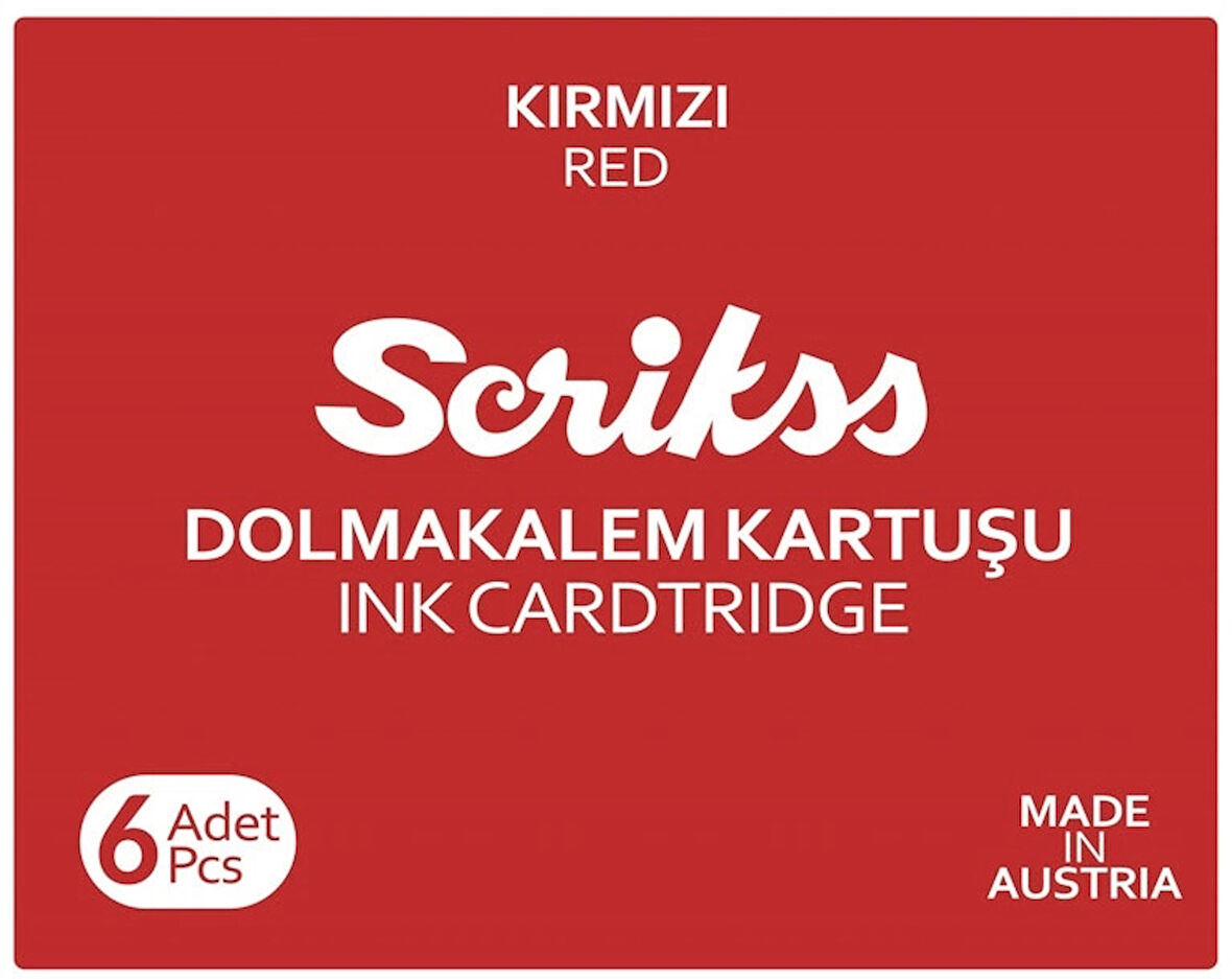 Supertrend Dolma Kalem Kartuşu 6'lı Kutu KIRMIZI