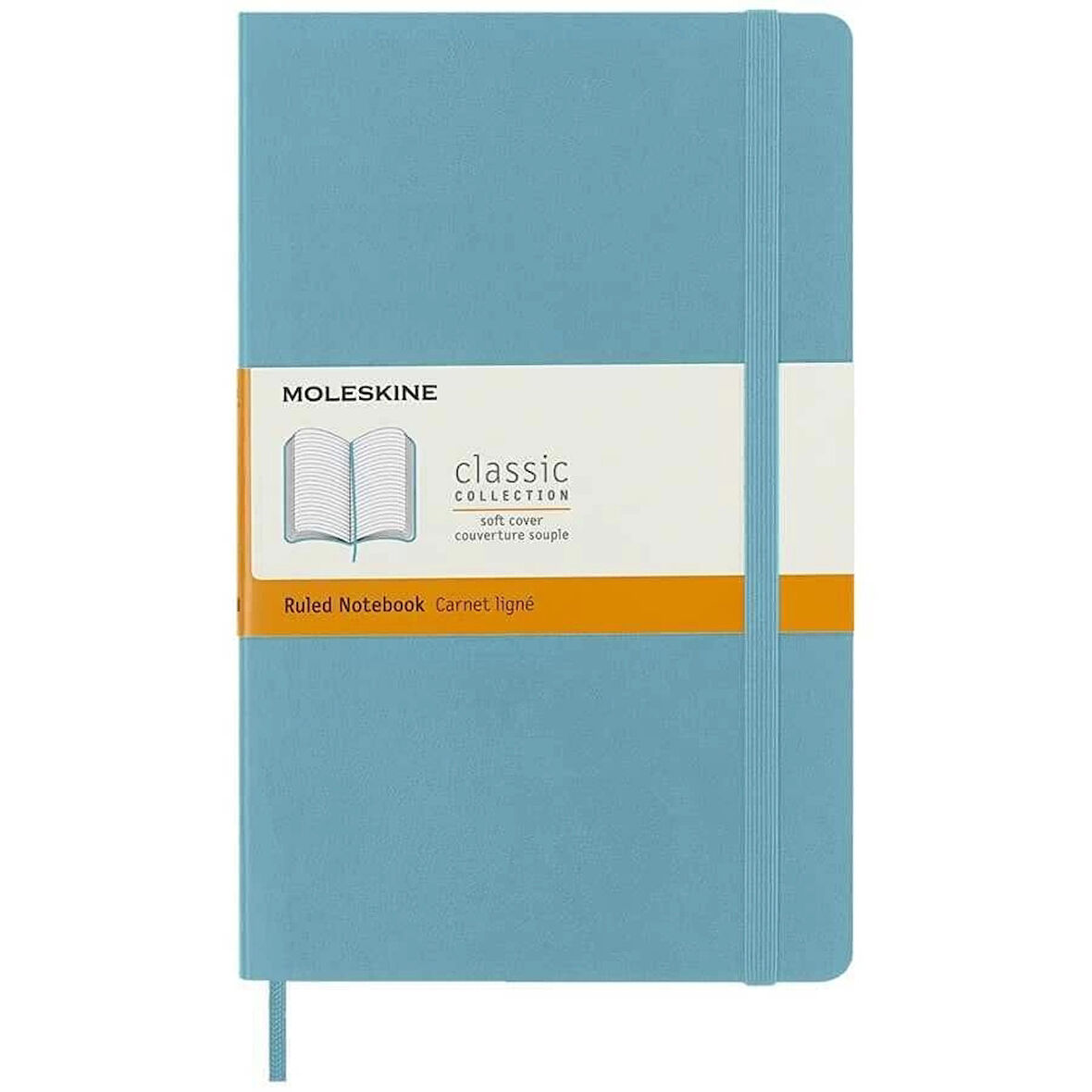 Supertrend Yumuşak Kapak Çizgili Defter L Boy 13x21 cm. 192 Sayfa Mercan Mavisi